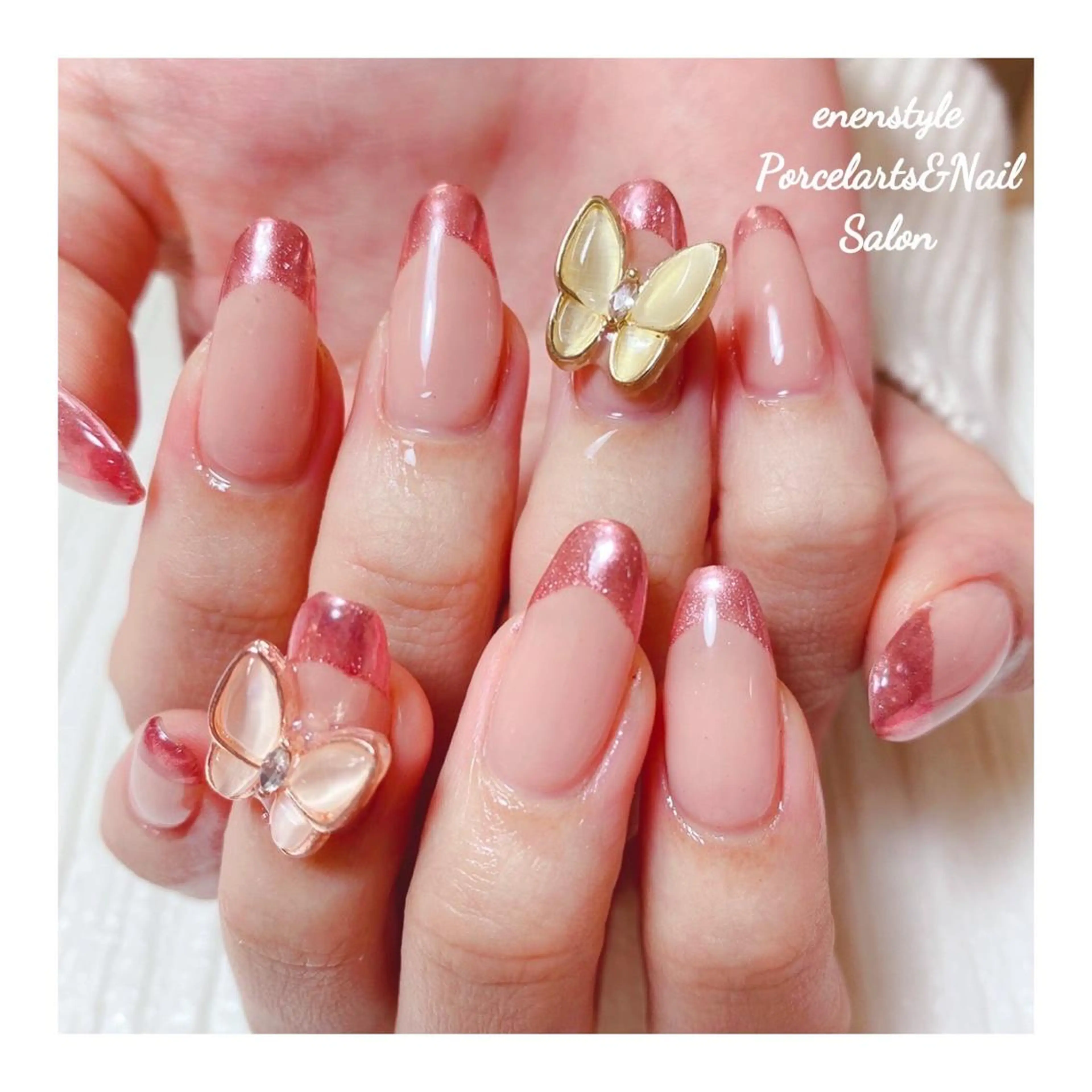 ミディアム ネイル 👑enen style👑のネイルデザイン