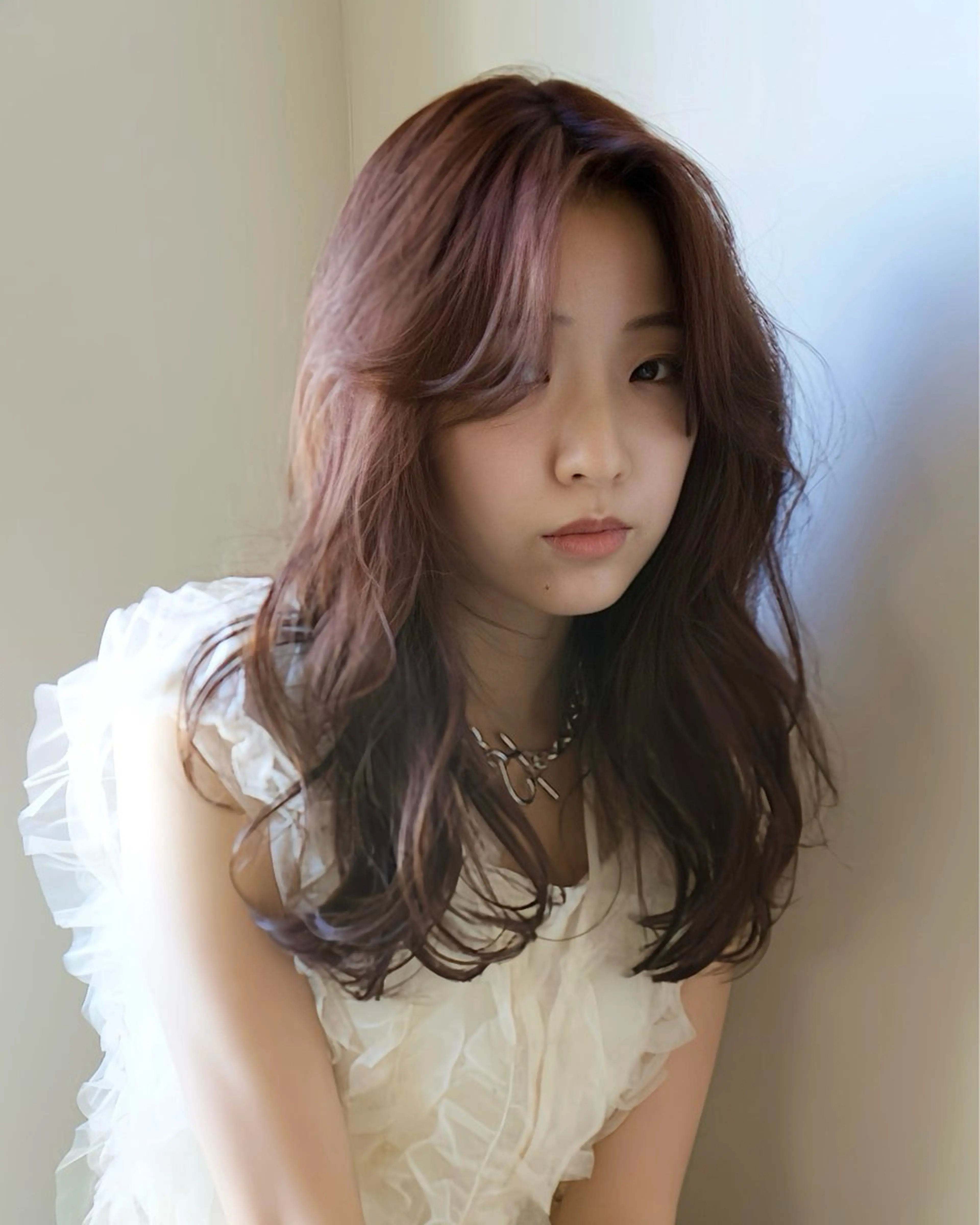 セミロング カラー カット ヘアカラー KANO🌷 ブリーチなしカラーのヘアスタイル