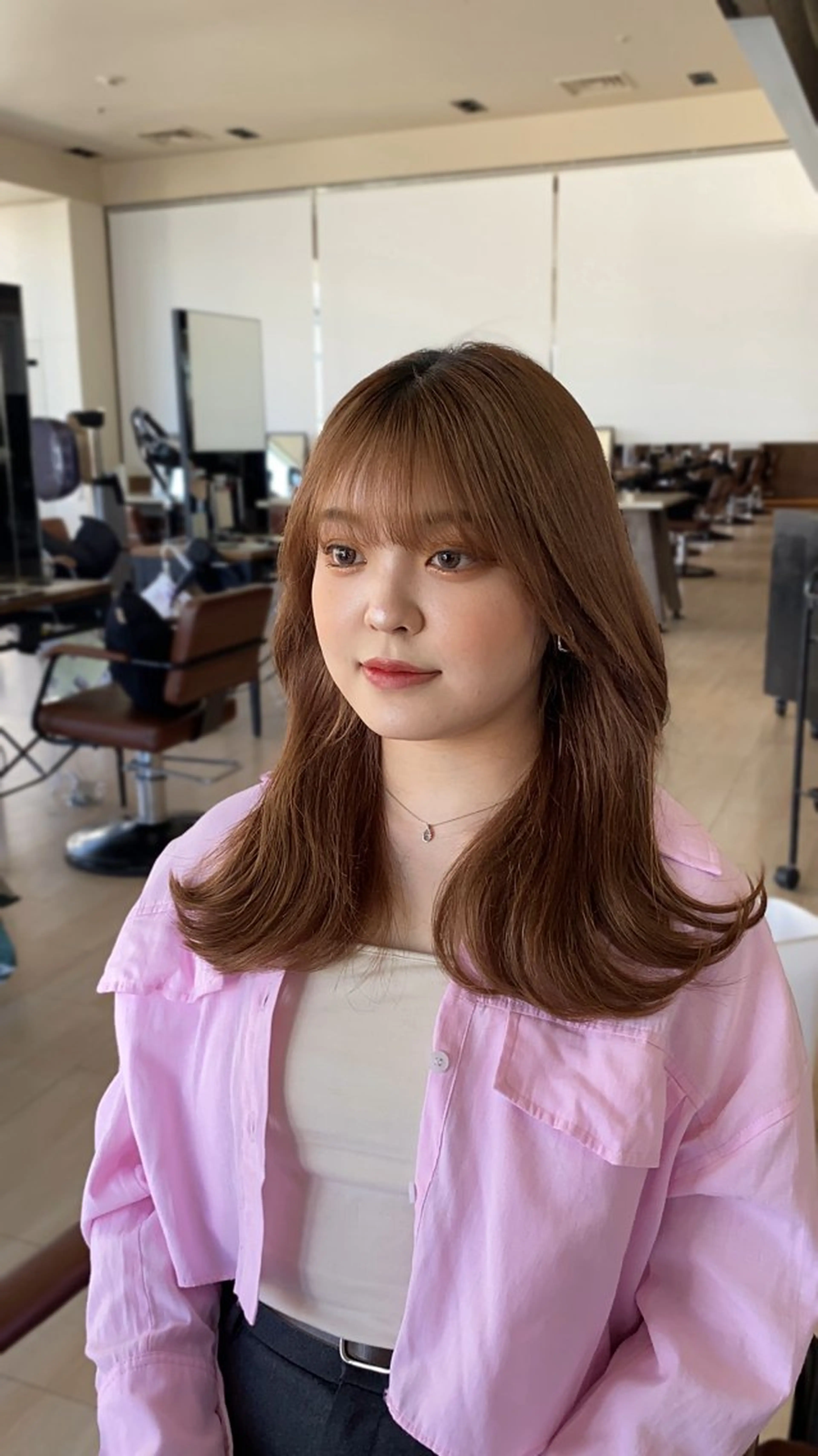 セミロング ヘアアレンジ 最小顔周り&レイヤー 特化/池袋/kokiのヘアスタイル