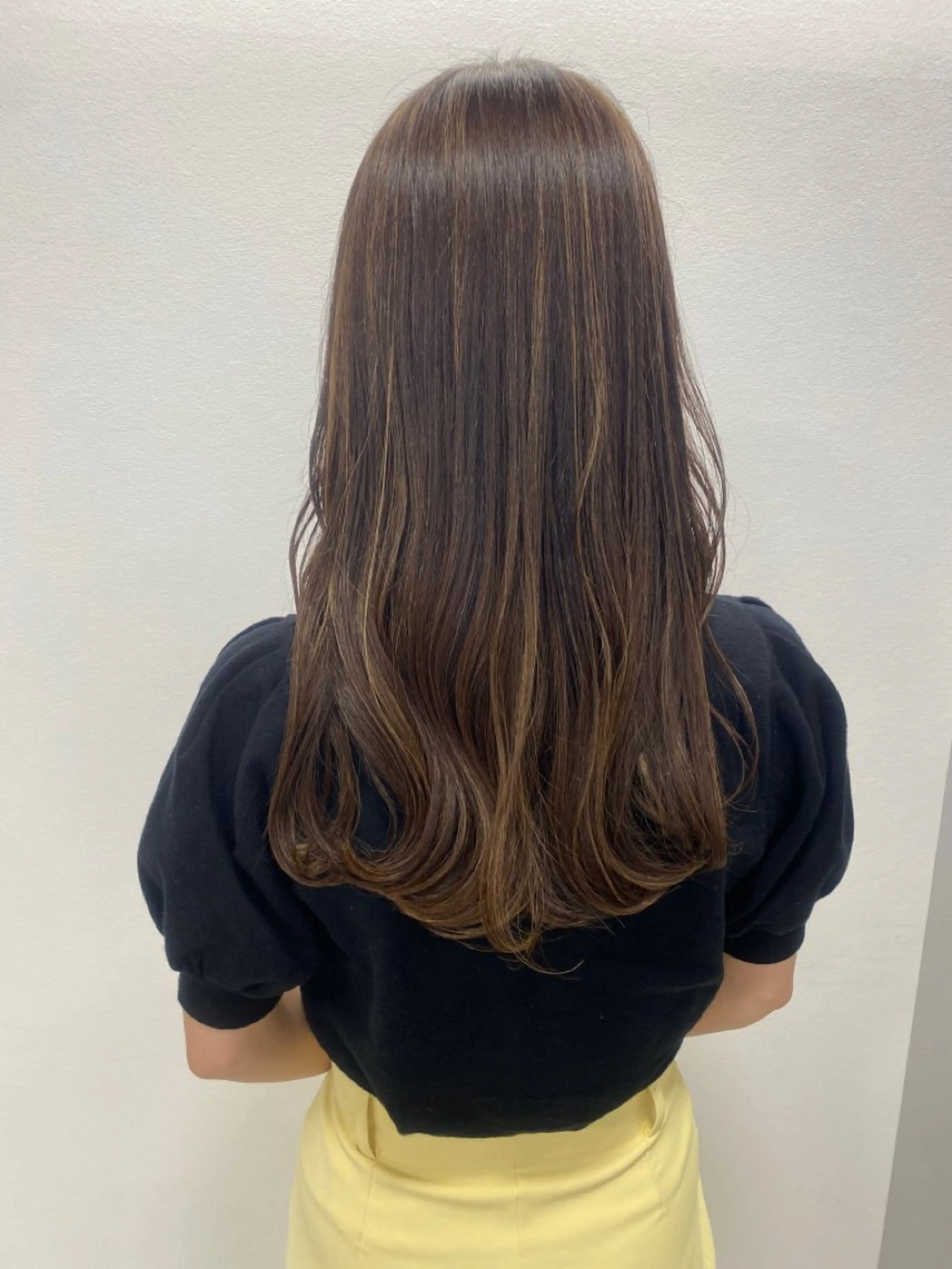 ロング カラー カット ヘアカラー トリートメント ✴︎ヒラガカナ✴︎ ECLAT HAIRのヘアスタイル