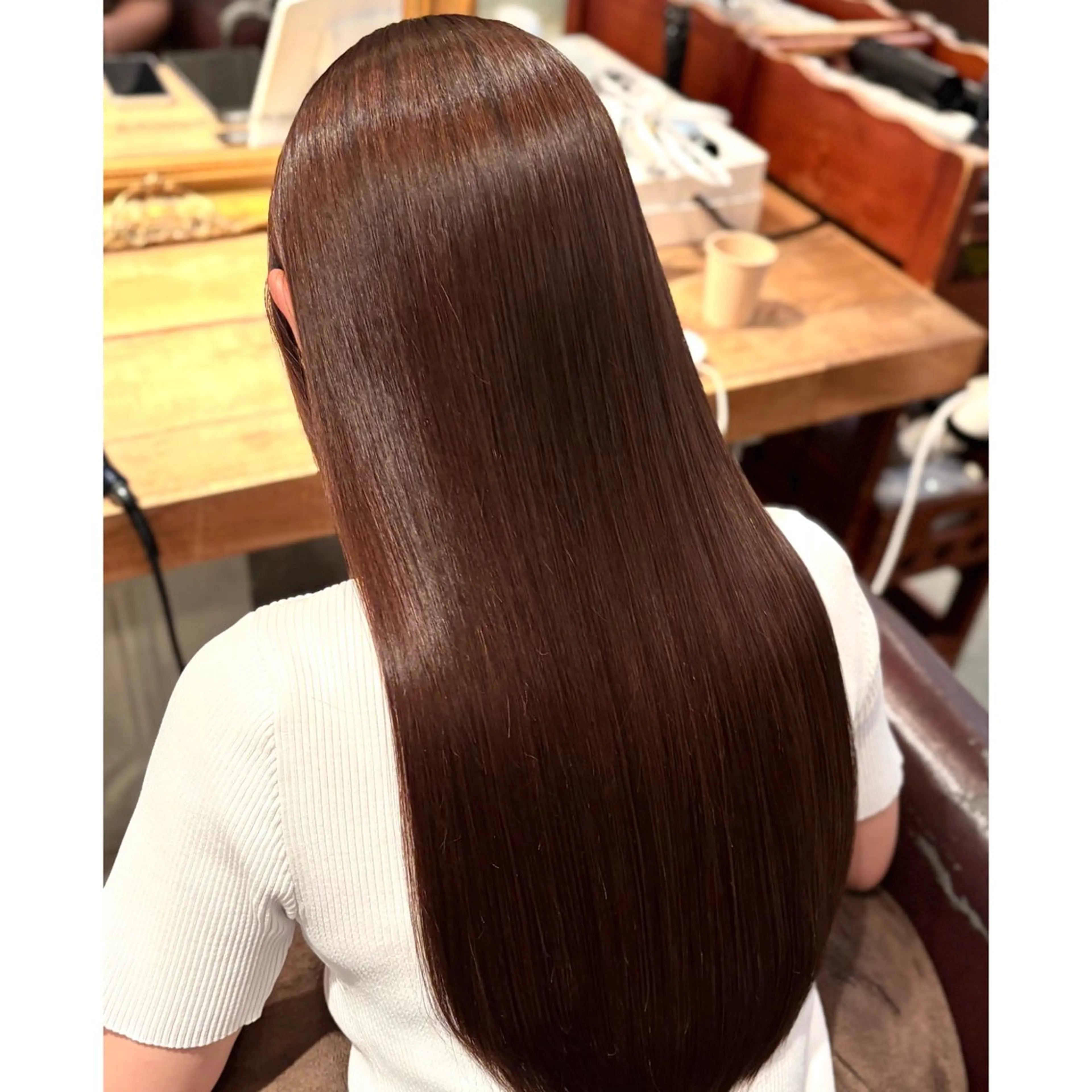 〚🫧プレミアムメニュー🫧〛✨🤎髪質改善酸熱トリートメント+カット+フルカラー🤎✨の写真