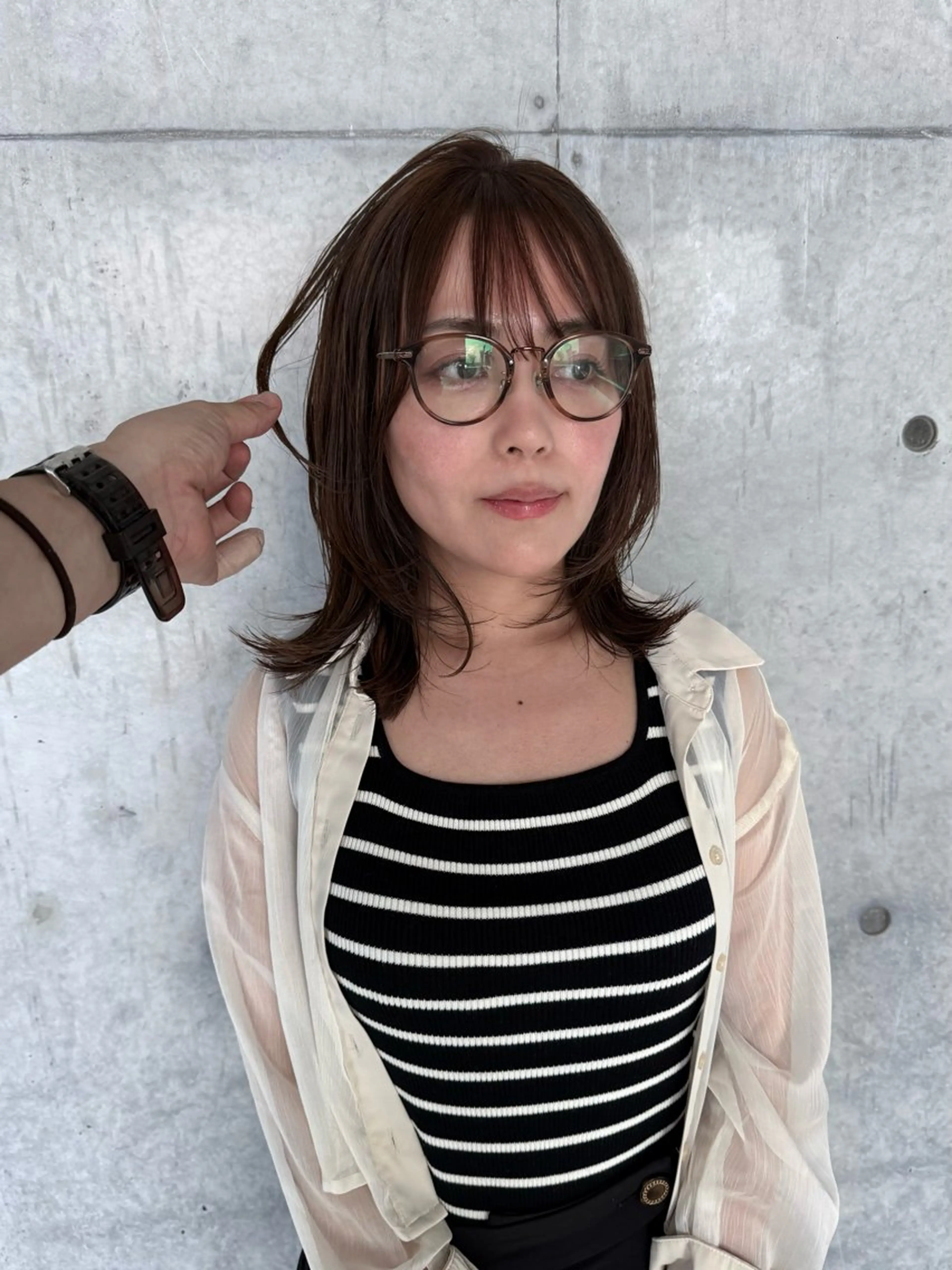 ロング カラー ロングレイヤー アッシュ ベージュカラー ブリーチ 透明感カラー カット ヘアカラー トリートメント 誰よりも丁寧なカット 🍀小林輝のヘアスタイル