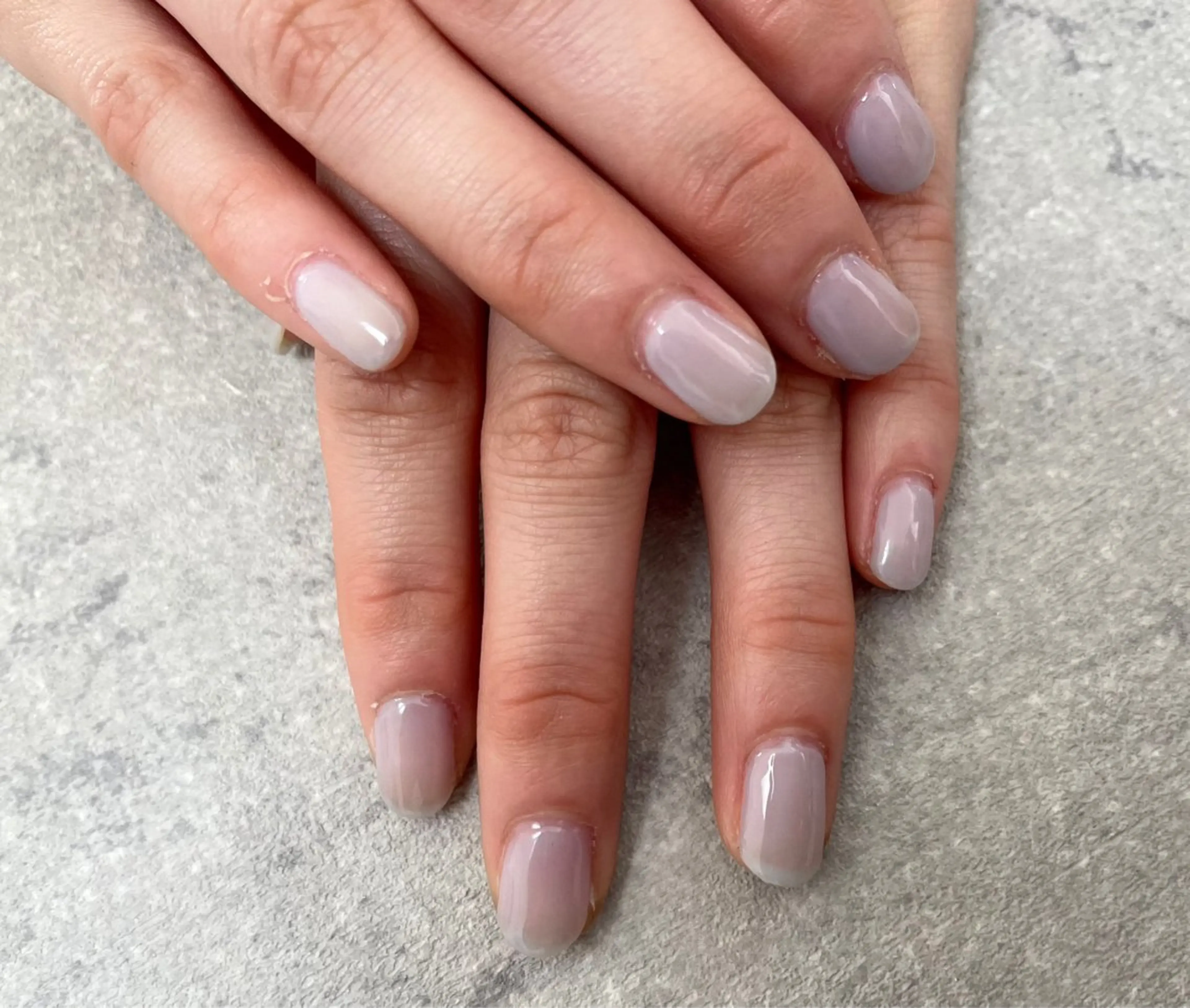 ネイル オーロラネイル フットネイル フレンチネイル ジェルネイル 韓国ネイル kikinail 溝の口のネイルデザイン