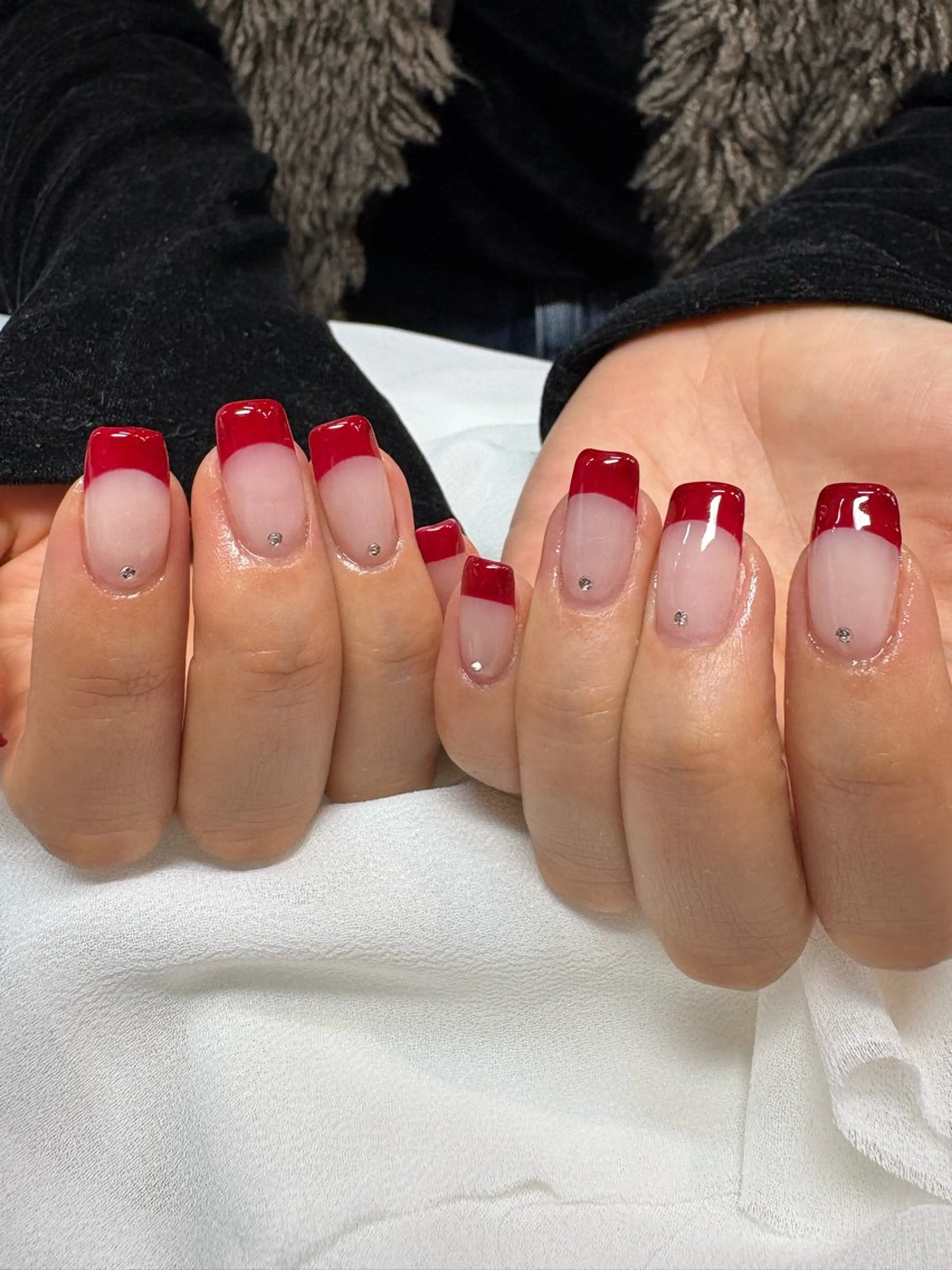 フレンチネイル💅オフなしの写真