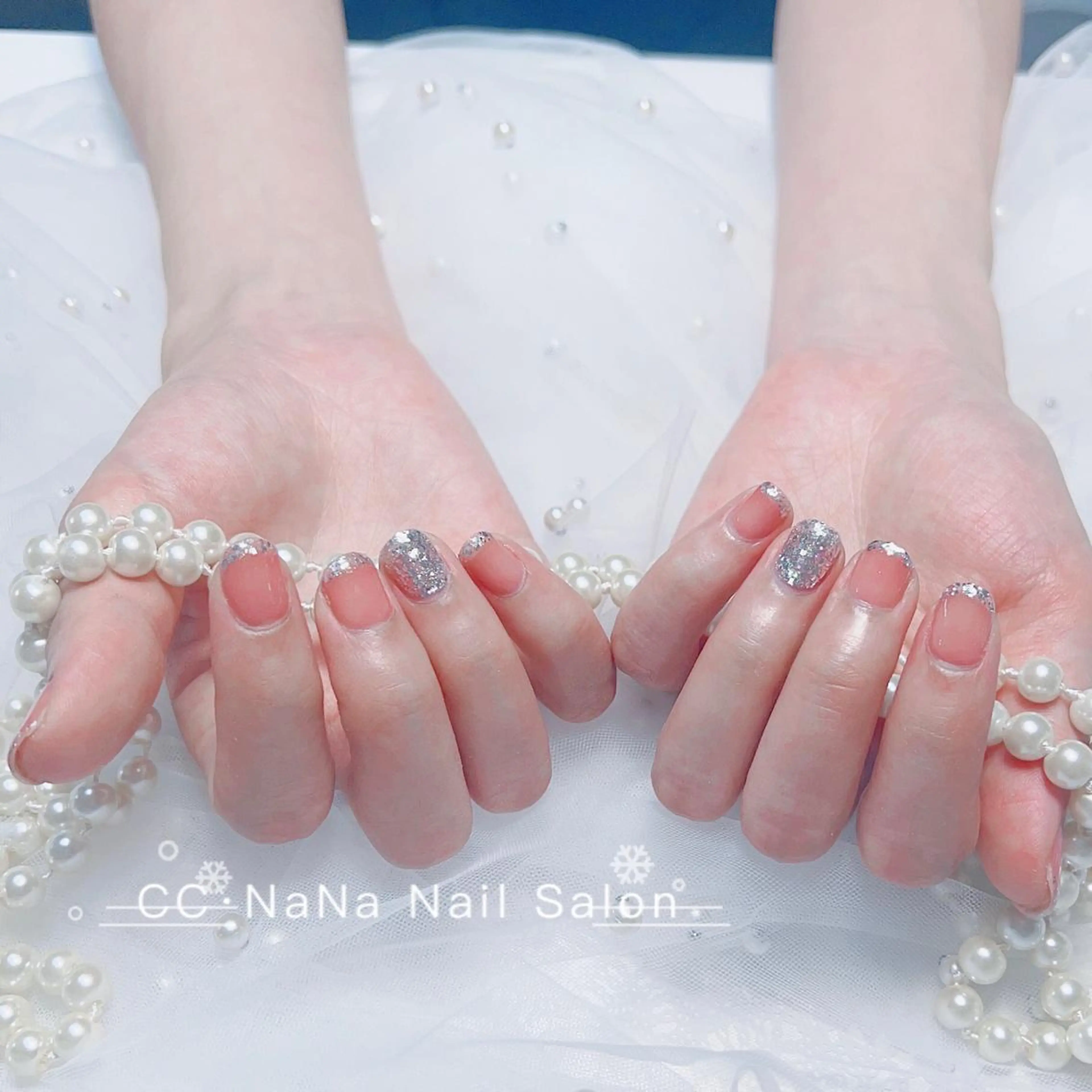 ネイル ジェルネイル パラジェル スカルプネイル 夏ネイル CC  NaNa ワンホンネイル🌙Nのネイルデザイン