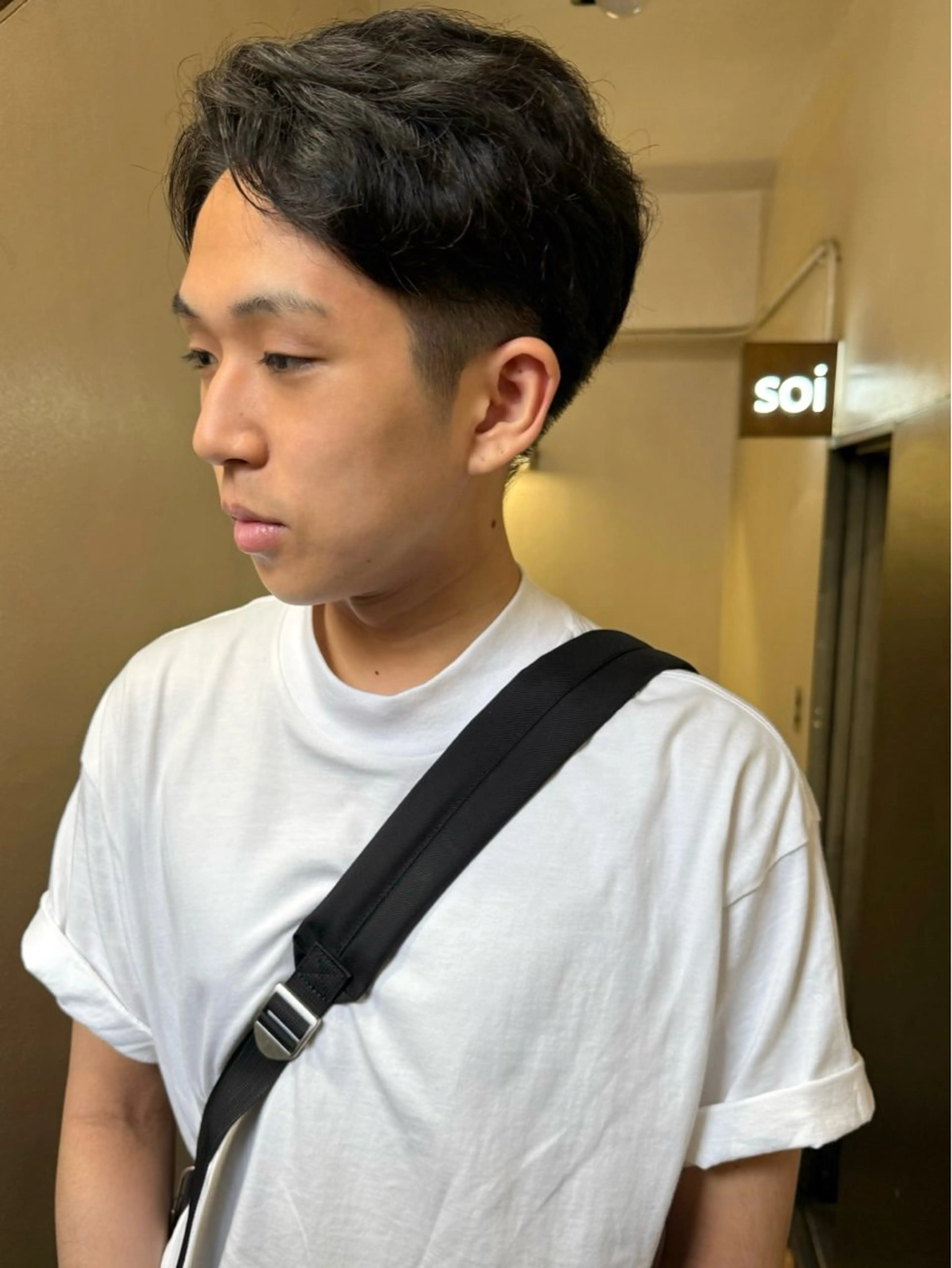 ショート カット トリートメント 森貴裕/ベージュ/ パーマ/オリーブのヘアスタイル