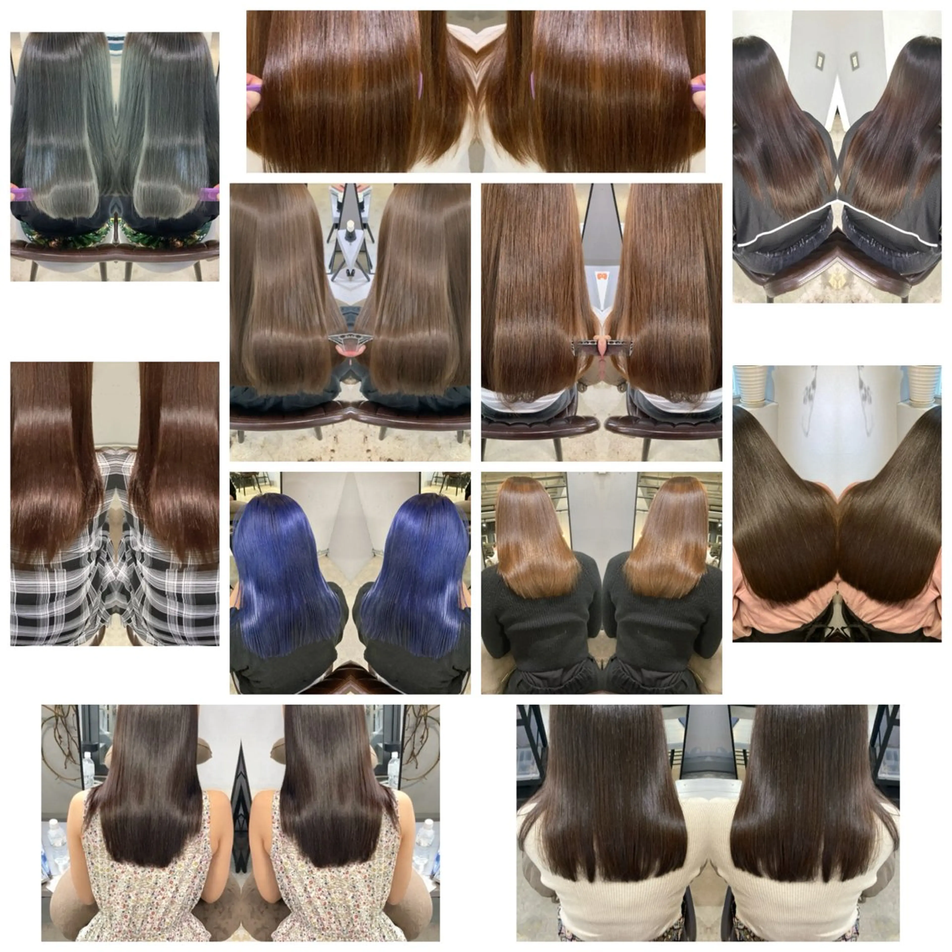 カット+コスメ縮毛矯正+ハホニコトリートメントの写真