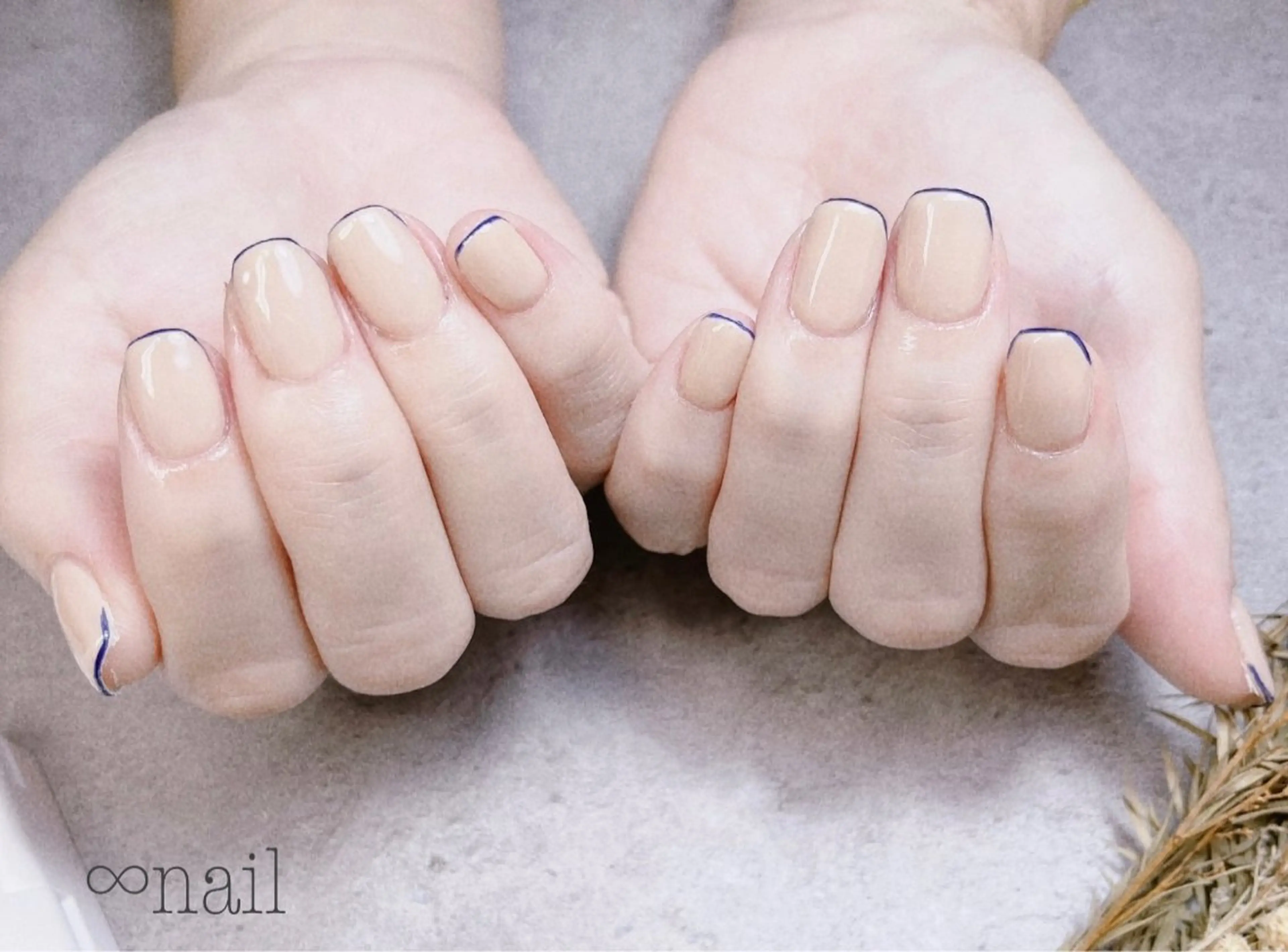 ネイル フレンチネイル ♾nail 恵美のマツエク・マツパデザイン