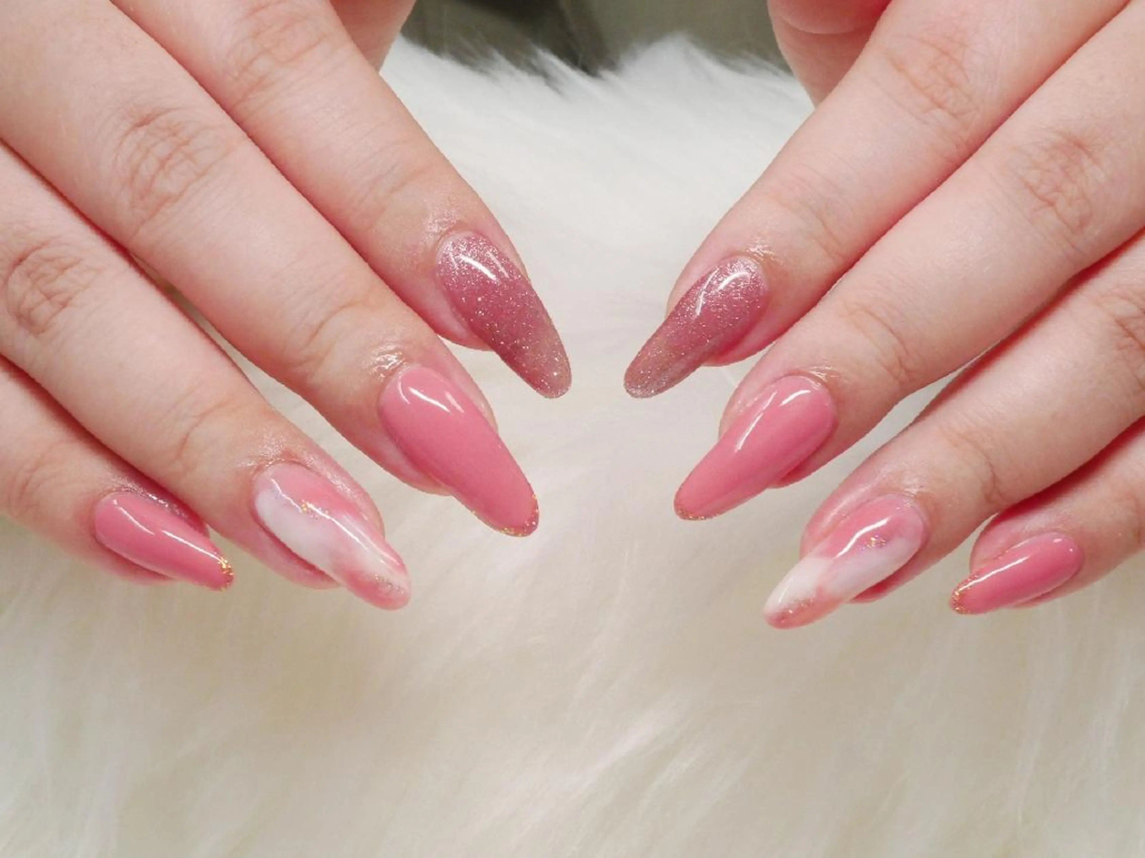 ネイル マグネットネイル ニュアンスネイル ワンカラーネイル Nailsalon Graciasのネイルデザイン