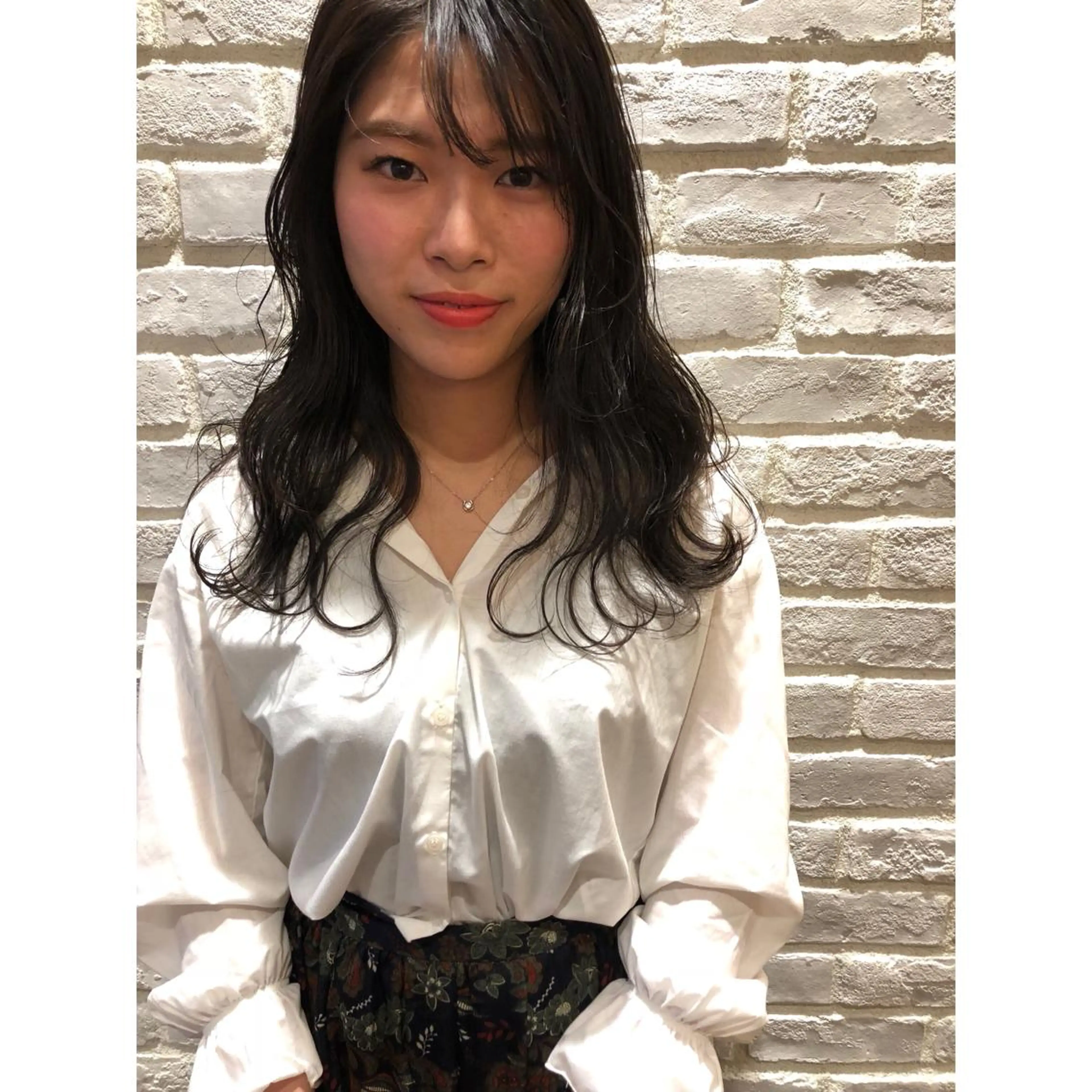 ロング カラー パーマ ヘアアレンジ エクステ 藤井 菜緒のヘアスタイル