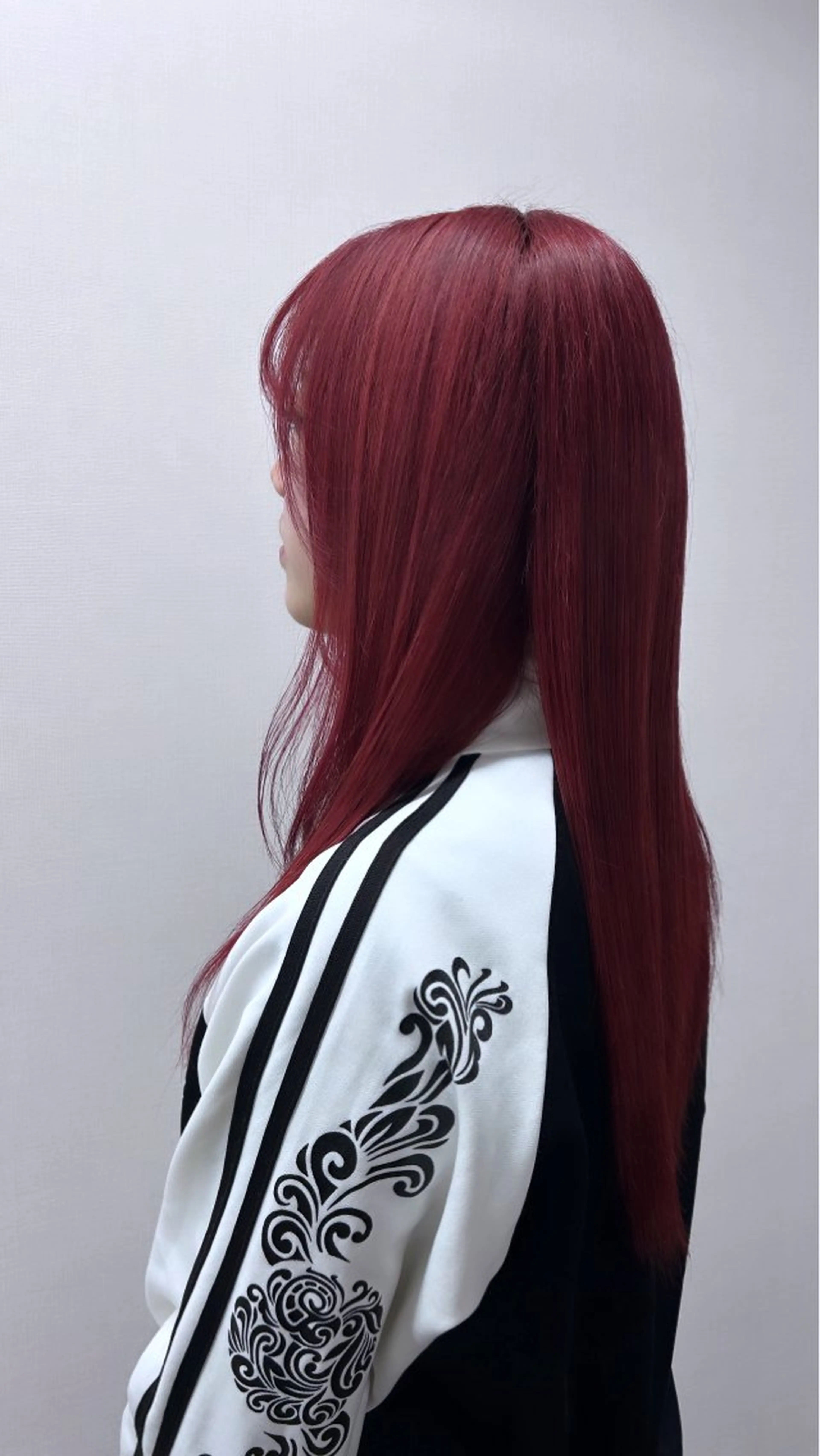 ロング カラー レッドカラー 韓国風ヘア ヘアカラー AISA viewNAGOYAのヘアスタイル