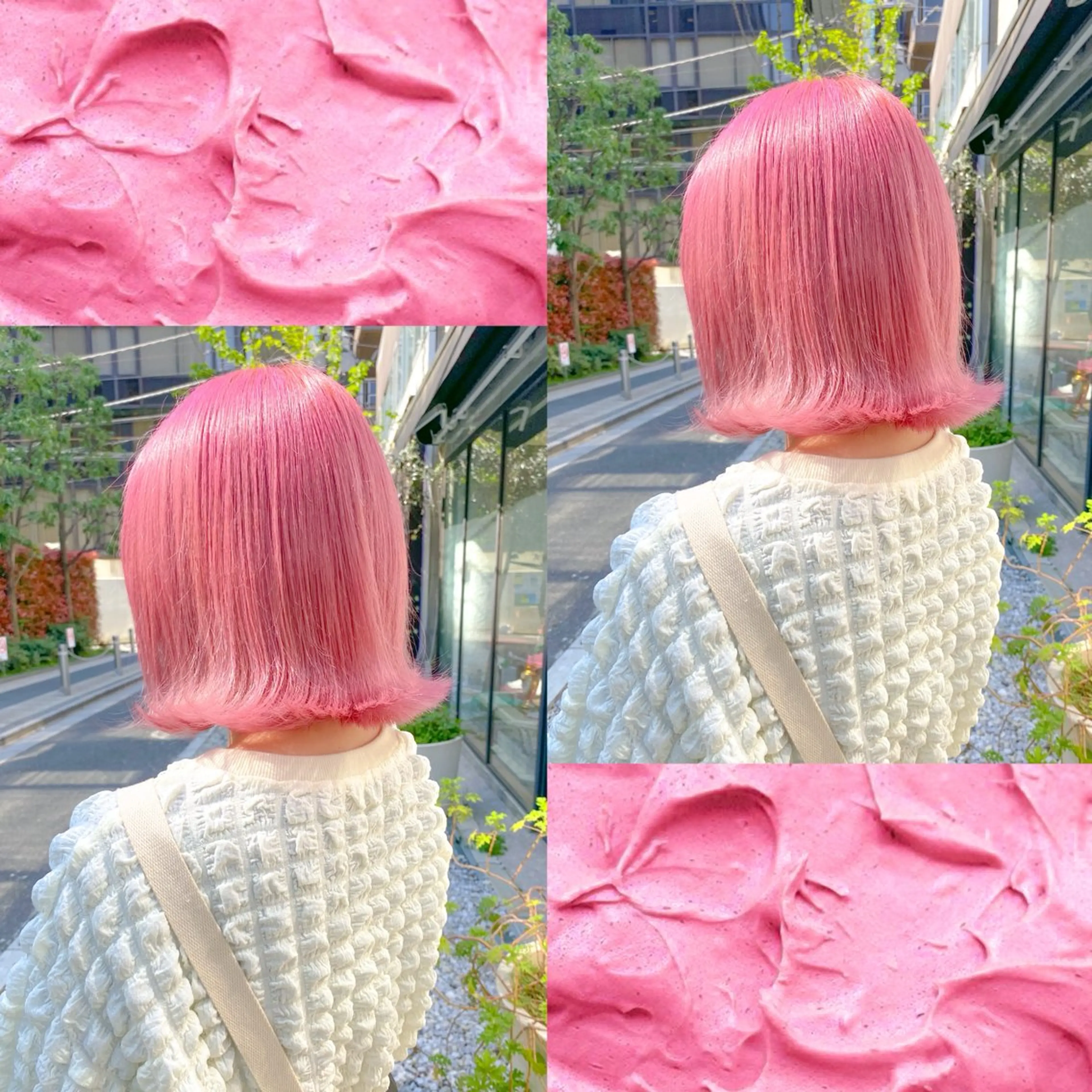 ミディアム カラー ピンクカラー Cherie所属・Chérie Honokaのヘアスタイル