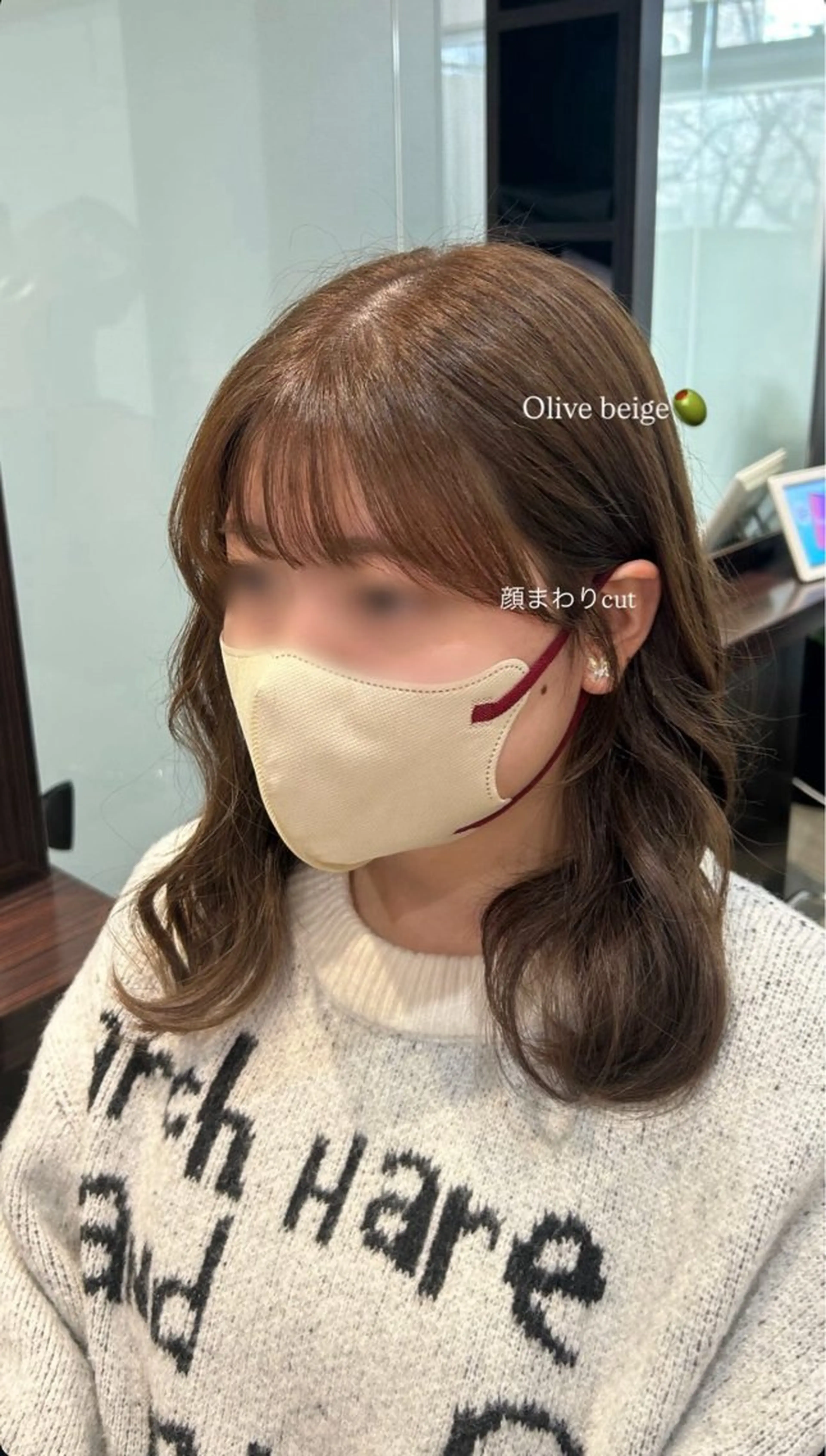 ミディアム カラー カット ヘアカラー 坂本奈都美 🎀のヘアスタイル