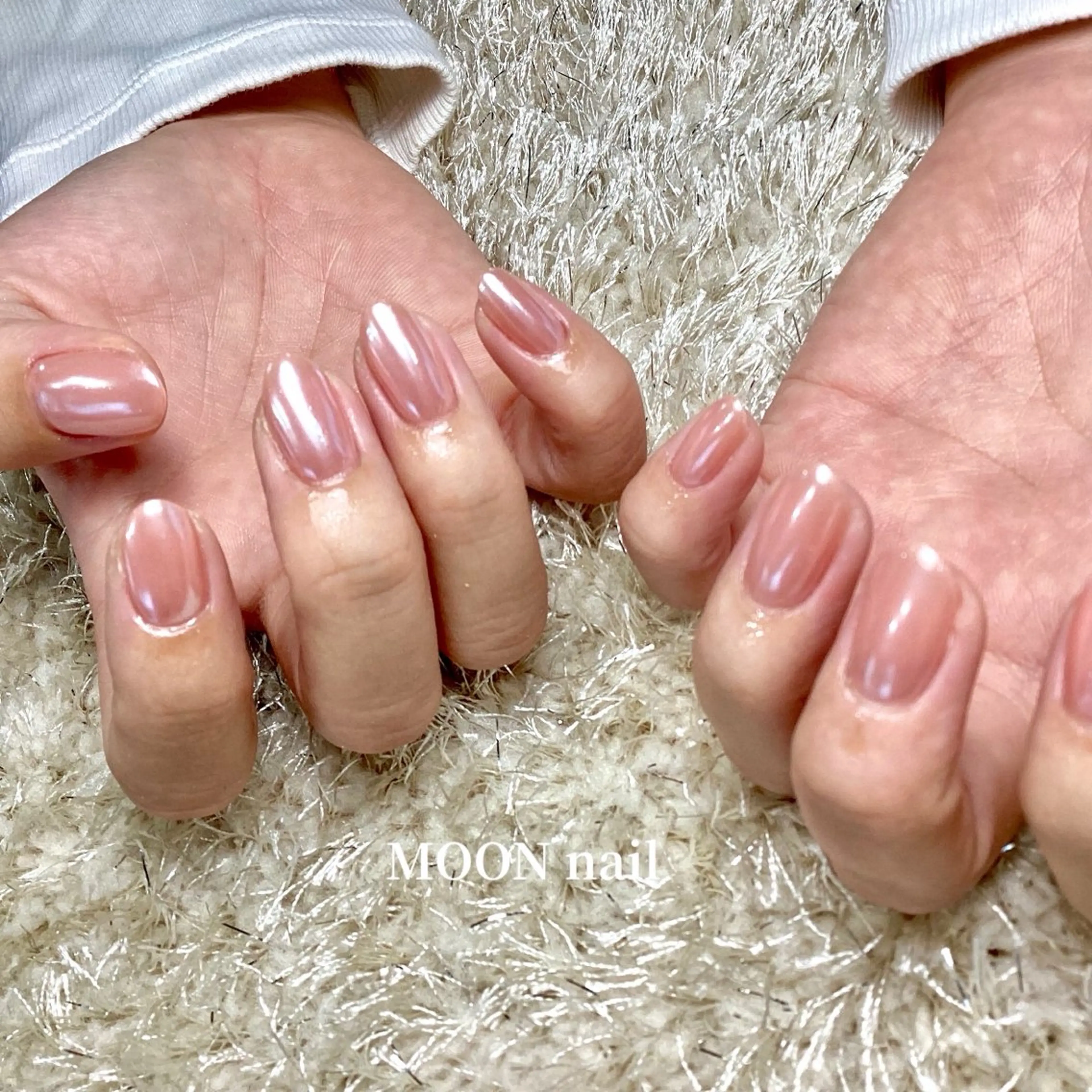 ネイル ミラーネイル ハンドネイル 浦添 MOON  nailのネイルデザイン