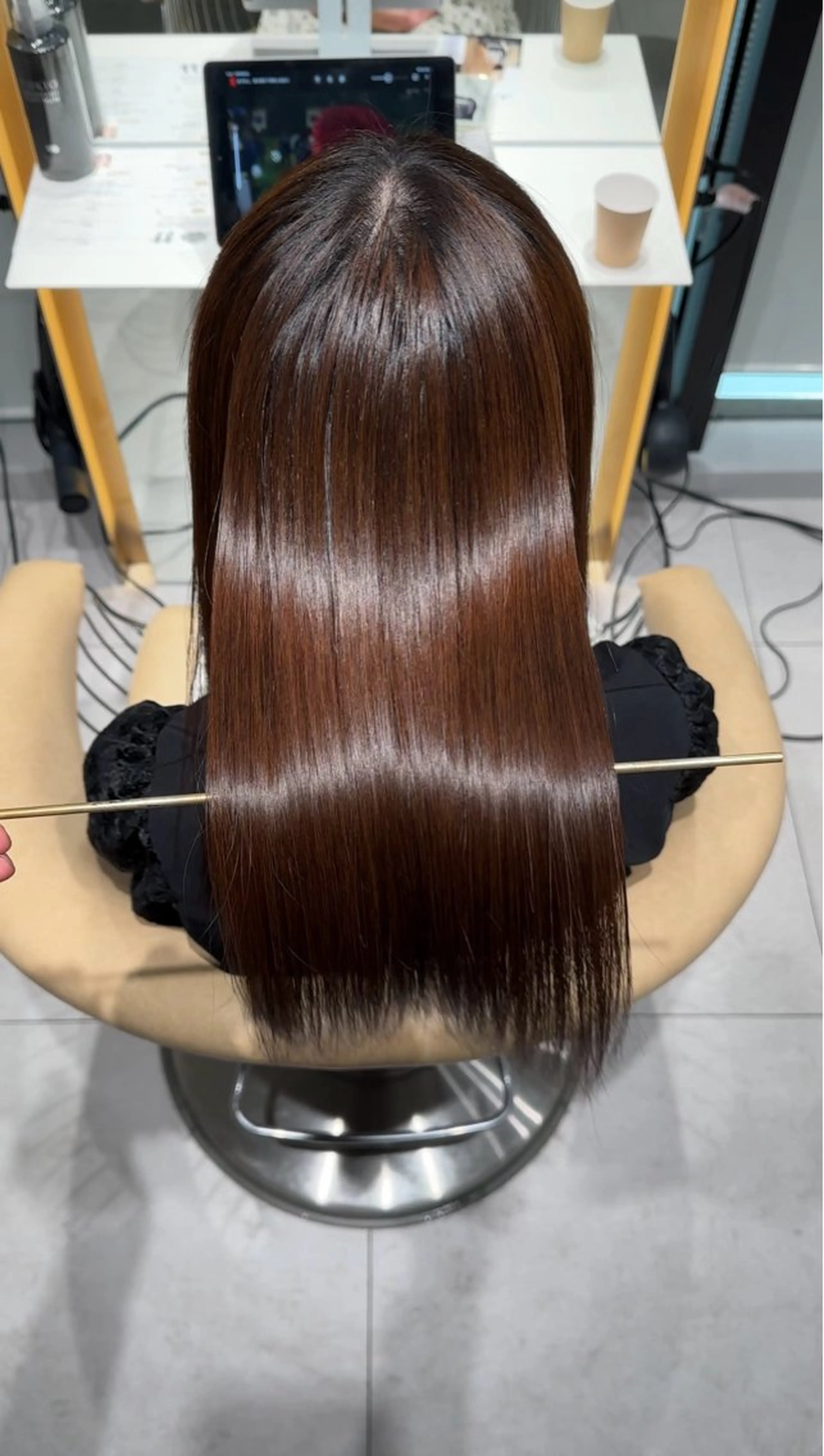 ロング パーマ 縮毛矯正 ブロンド/ベージュ系 /🪽そうま🪽のヘアスタイル