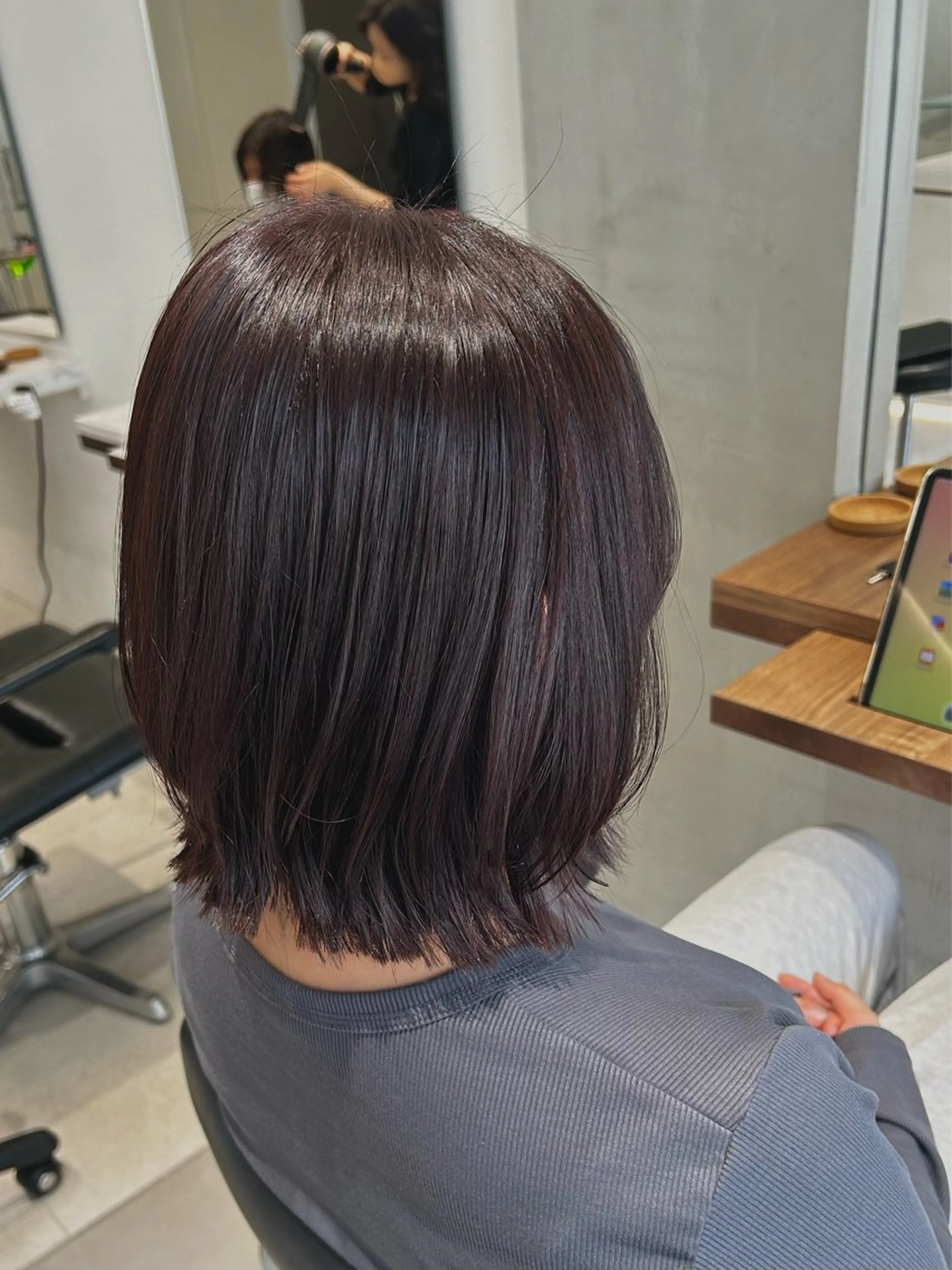 ミディアム カラー ヘアカラー トリートメント 🤍🐰韓国ヘア/ レイヤー🤍菅原麻里のヘアスタイル