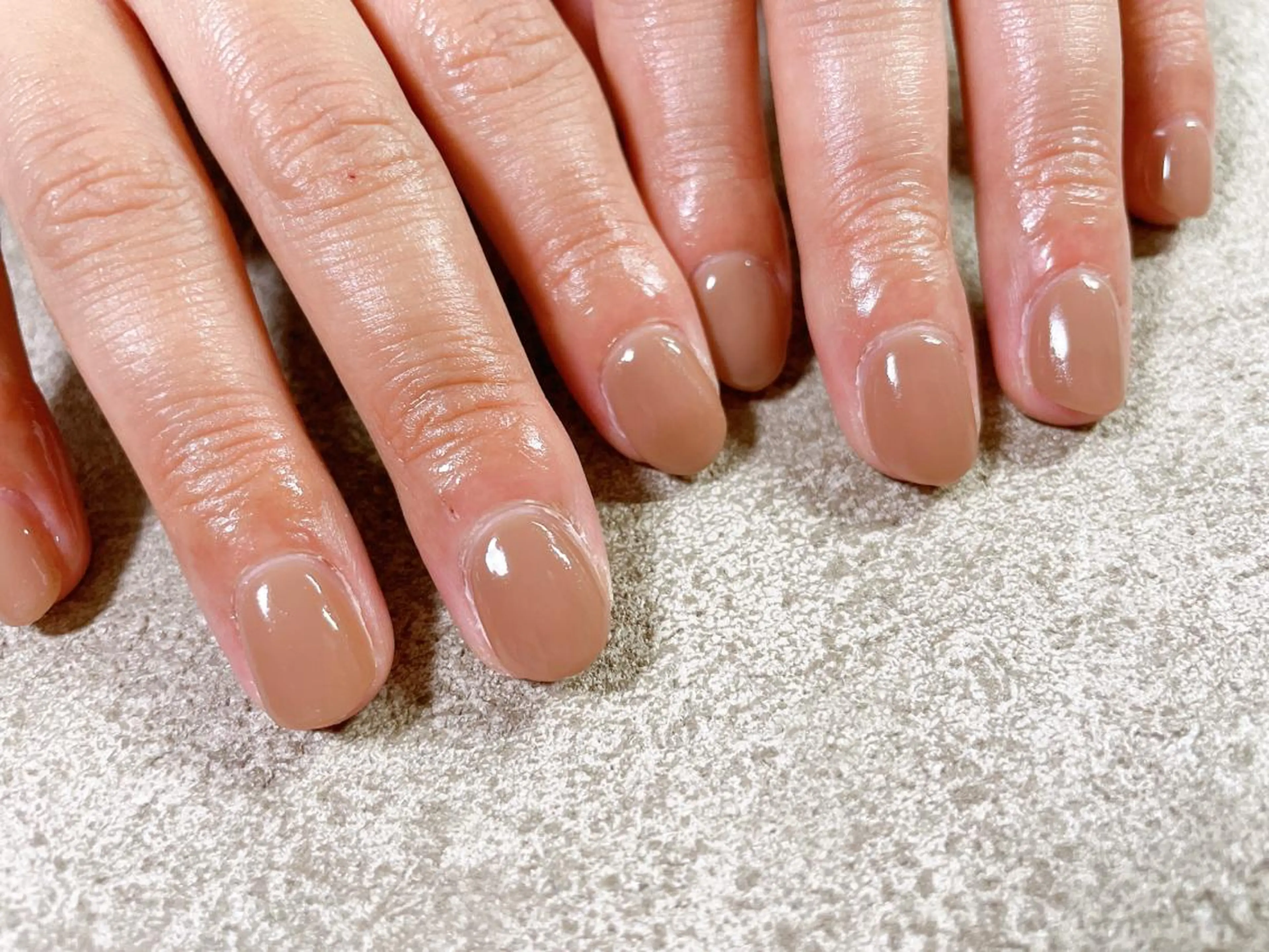 ネイル ワンカラーネイル ハンドネイル Mogu nail 二子玉川のネイルデザイン
