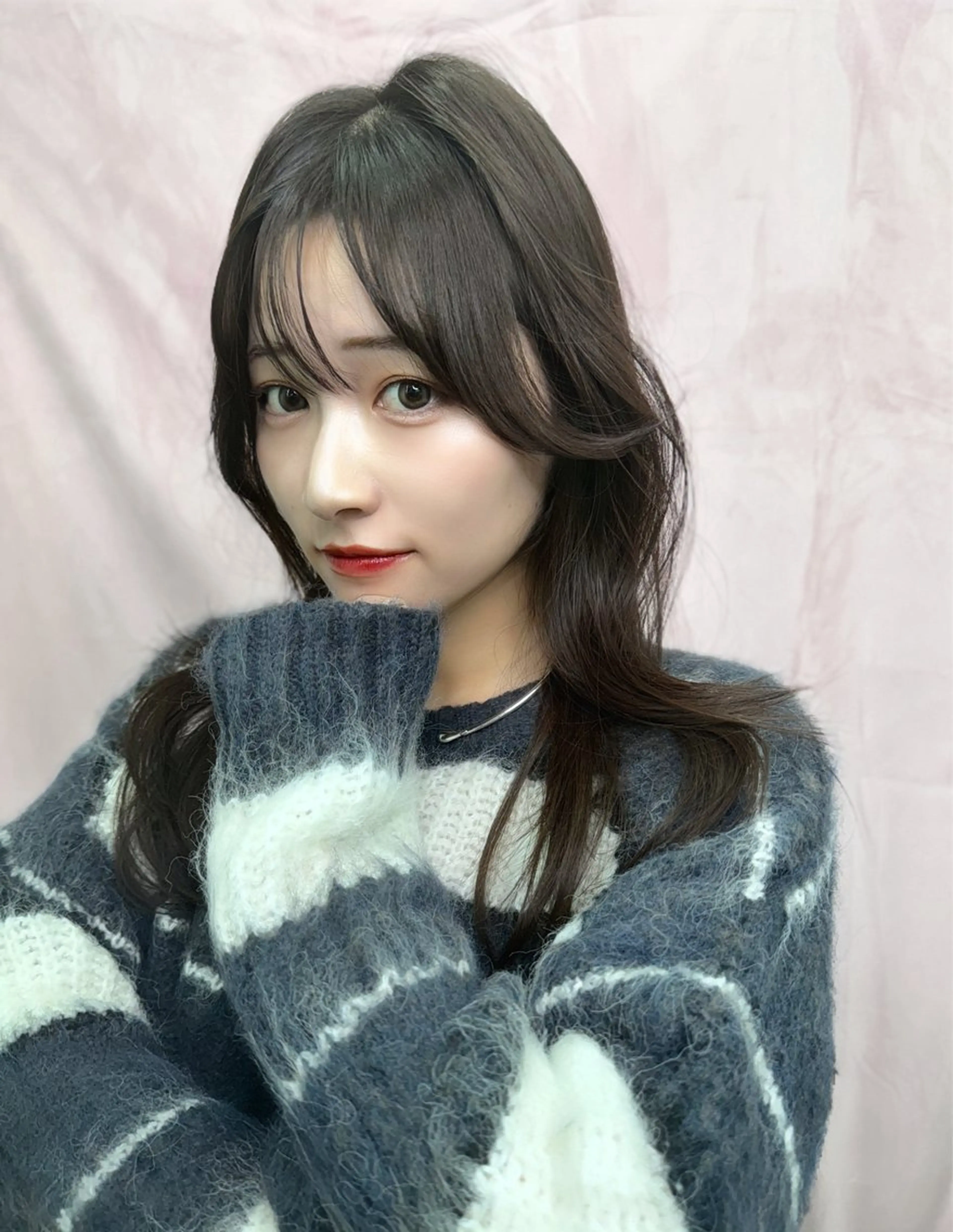 ロング カラー 顔周りカット 韓国風ヘア レイヤーカット 映える顔周りカット ♥️韓国ヘア"ちぇるのヘアスタイル