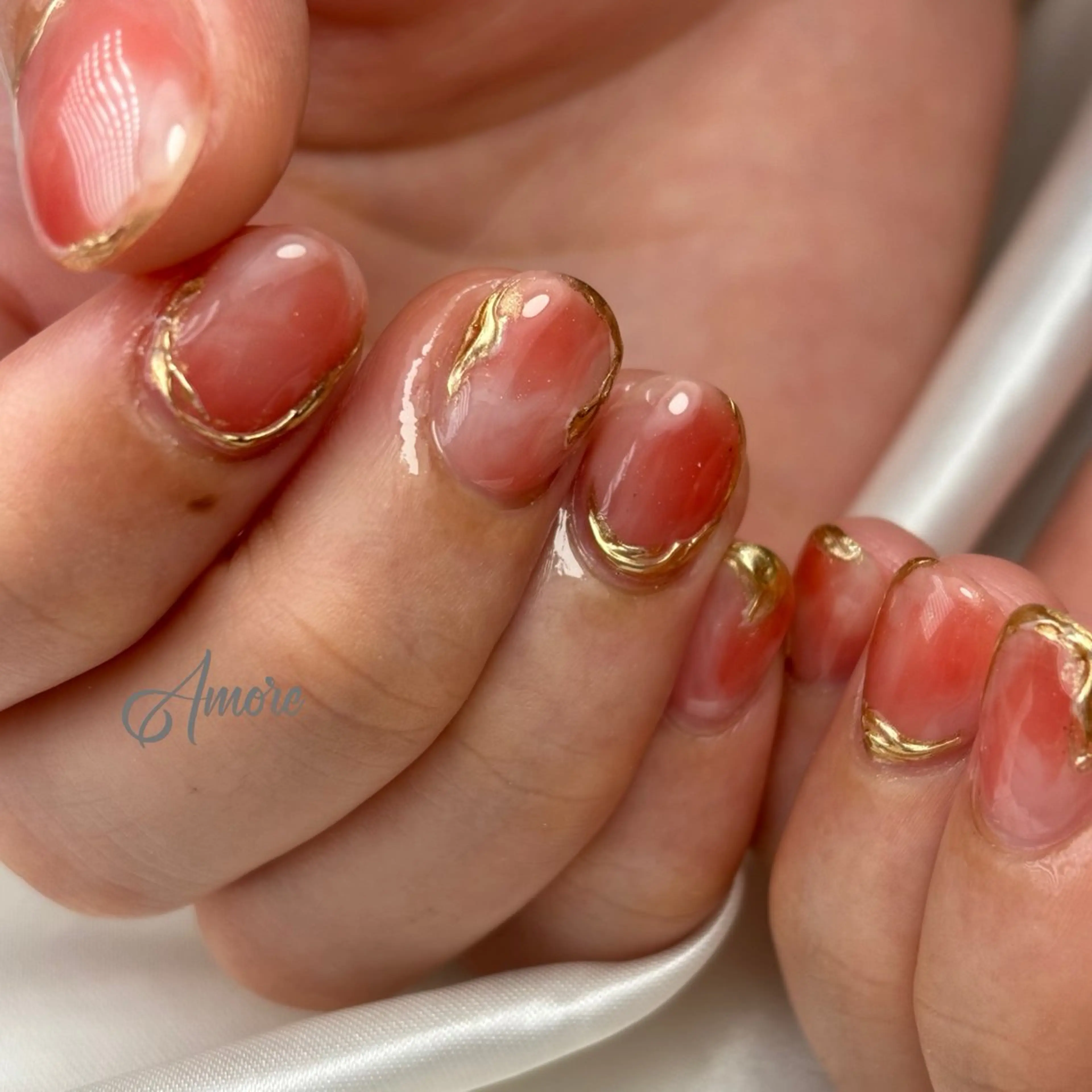 ネイル ジェルネイル キラキラネイル 韓国ネイル マグネットネイル パラジェル You kyehwaのネイルデザイン