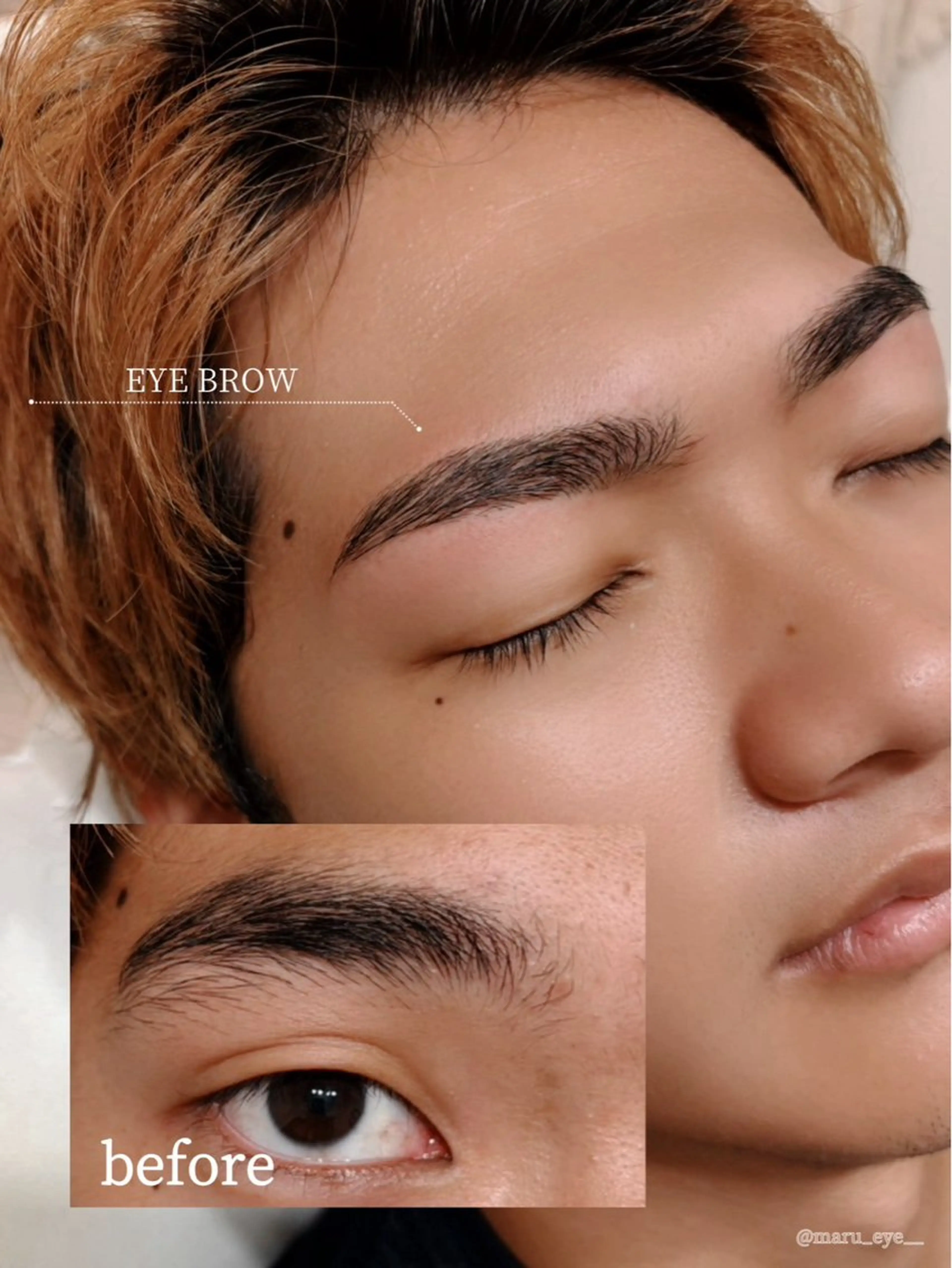 アイブロウ メンズアイブロウ 眉毛ワックス脱毛 アイブロウ/間引き KOKUA/MARUの眉毛・アイブロウイメージ