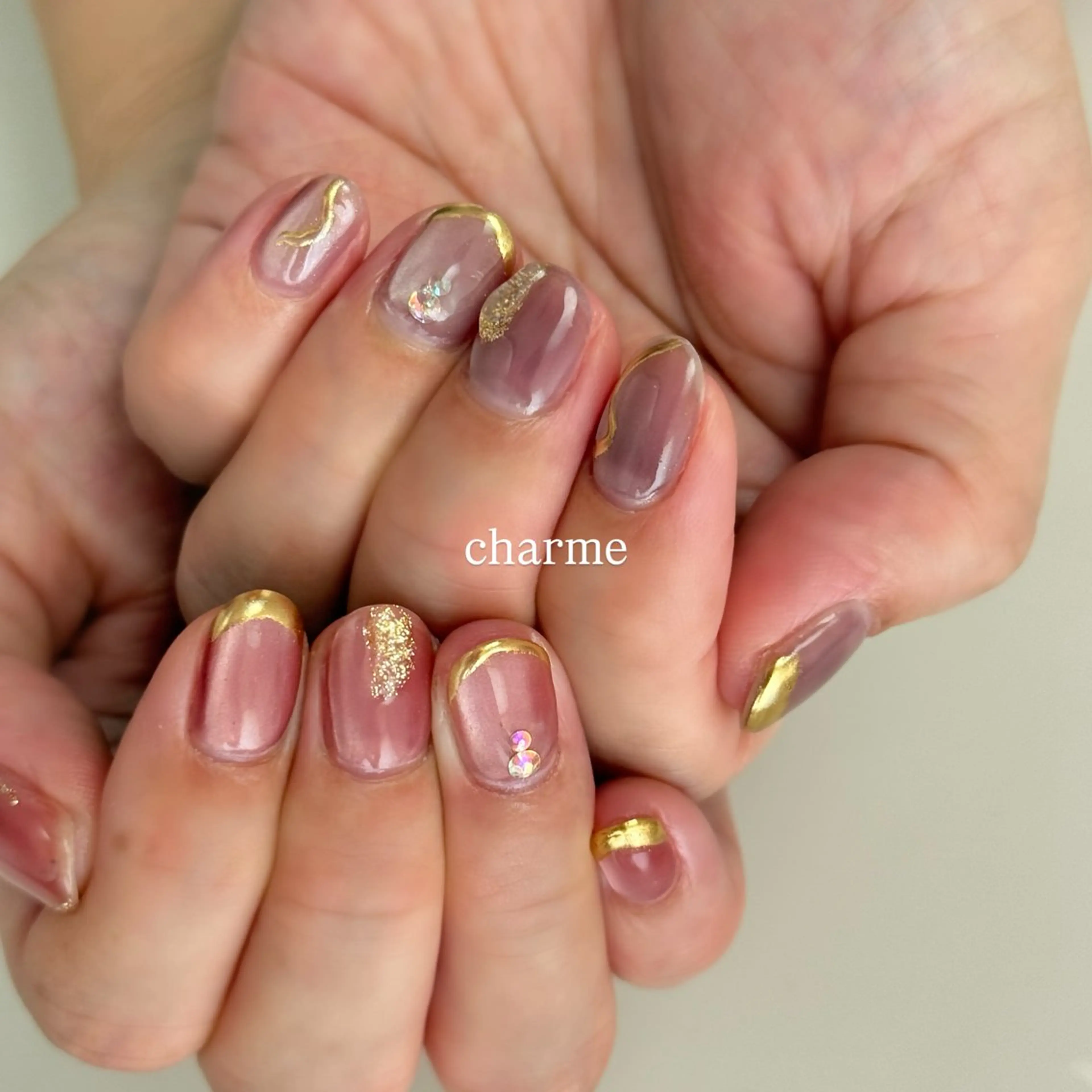 ネイル ハンドネイル フットネイル nailsalon charmeのネイルデザイン