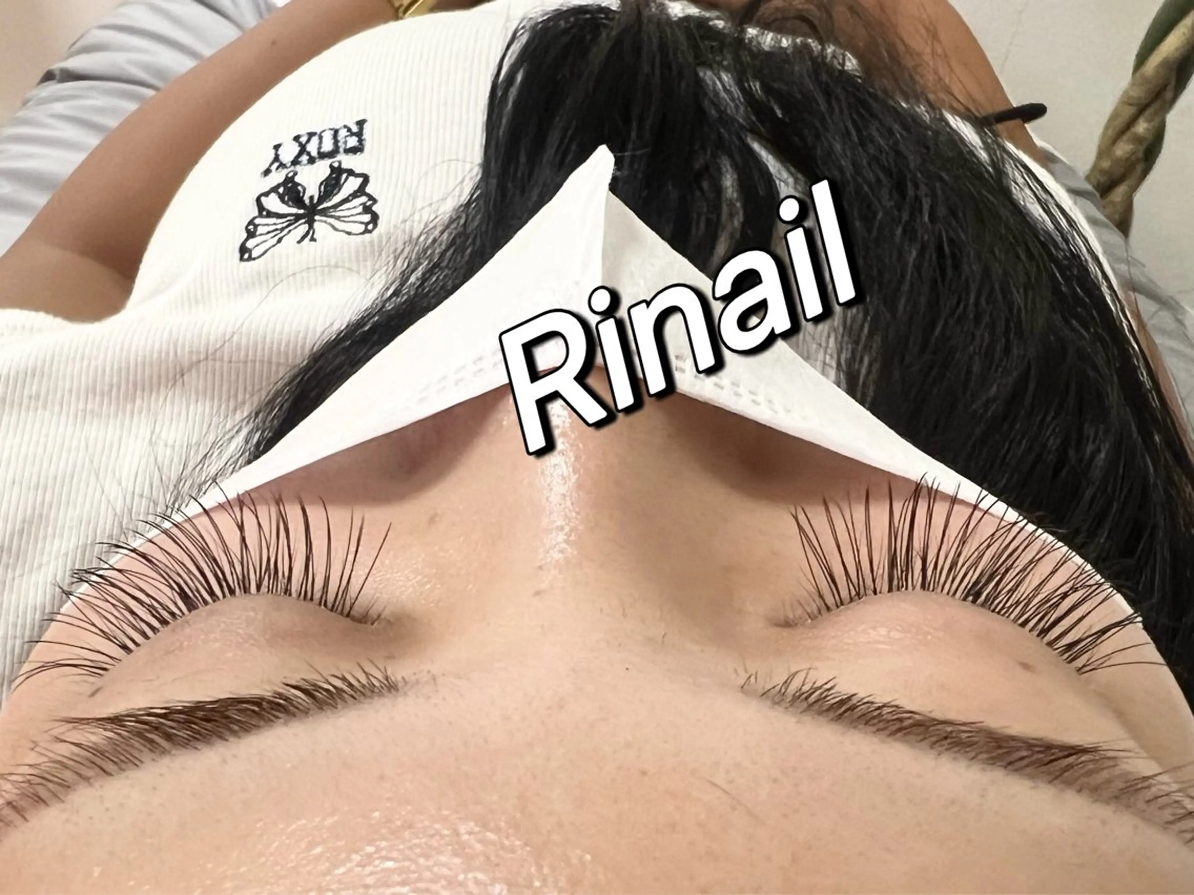 マツエク・マツパ バインドロック ナチュラル パリジェンヌラッシュリフト まつげパーマ 下まつげエクステ YK Rinのネイルデザイン