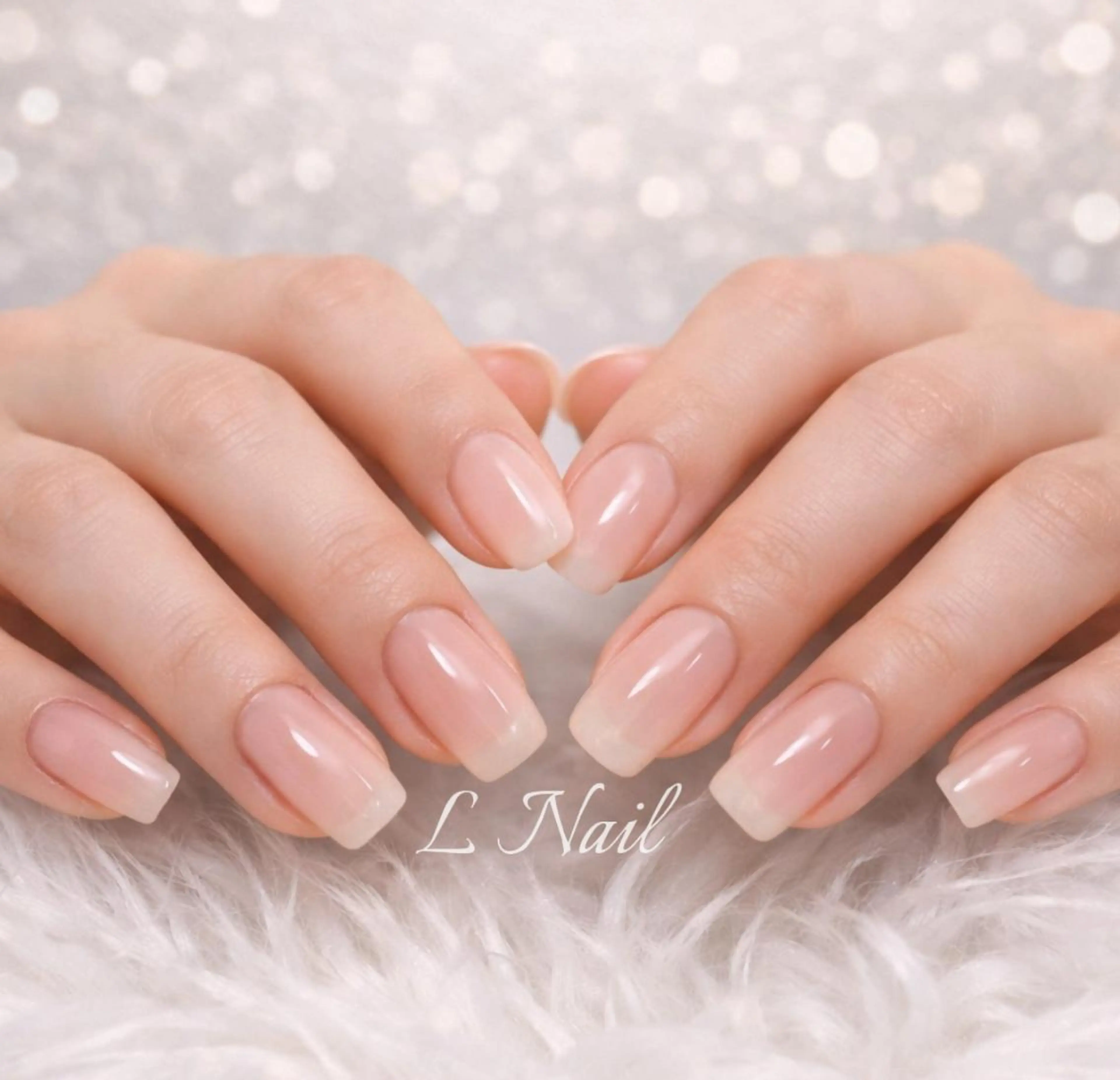 ネイル ドット ジェルネイル ガーリー レース リボン ハンドネイル ハンドケア L Nailのネイルデザイン