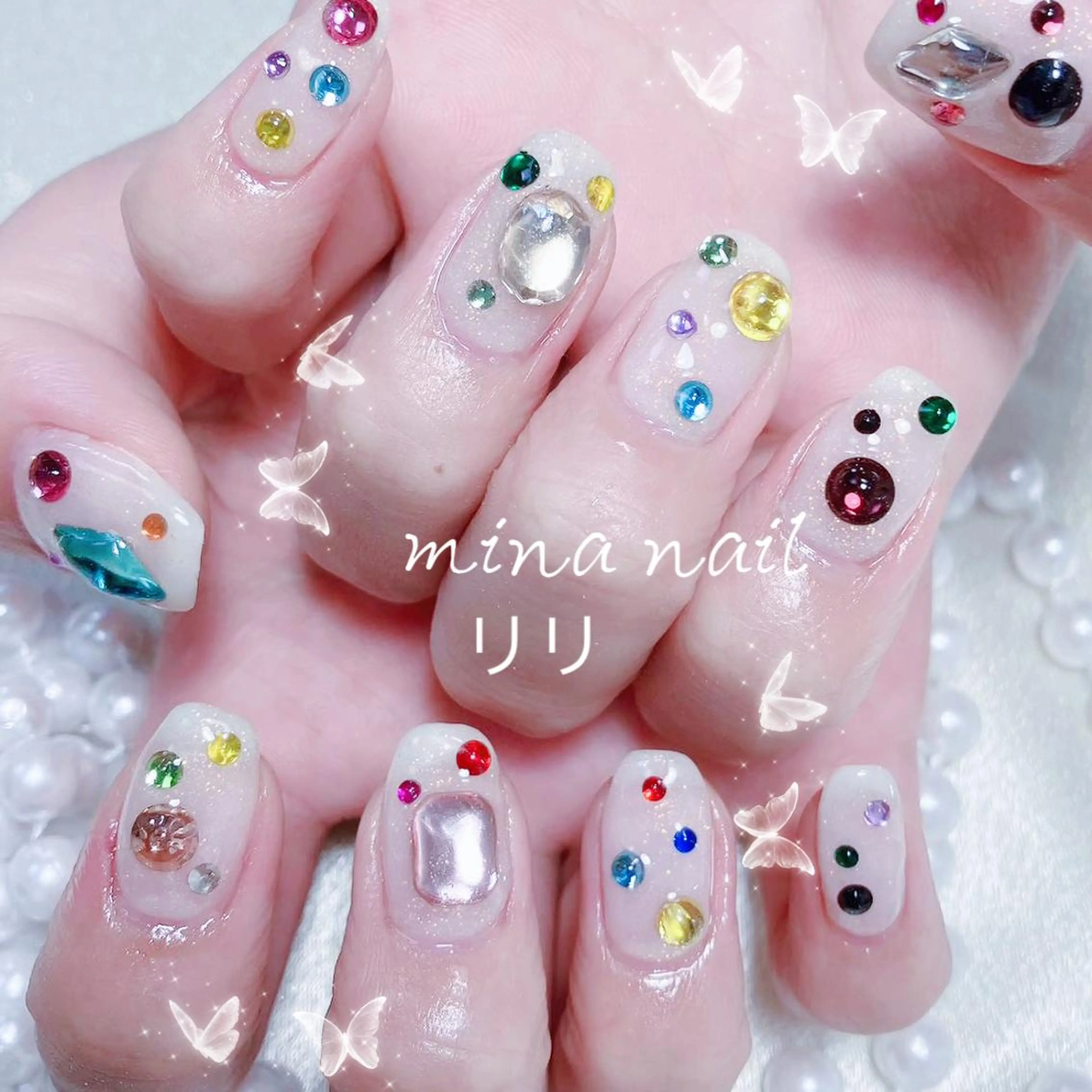 ネイル 🦋チップ長さだし 専門店🦋のネイルデザイン