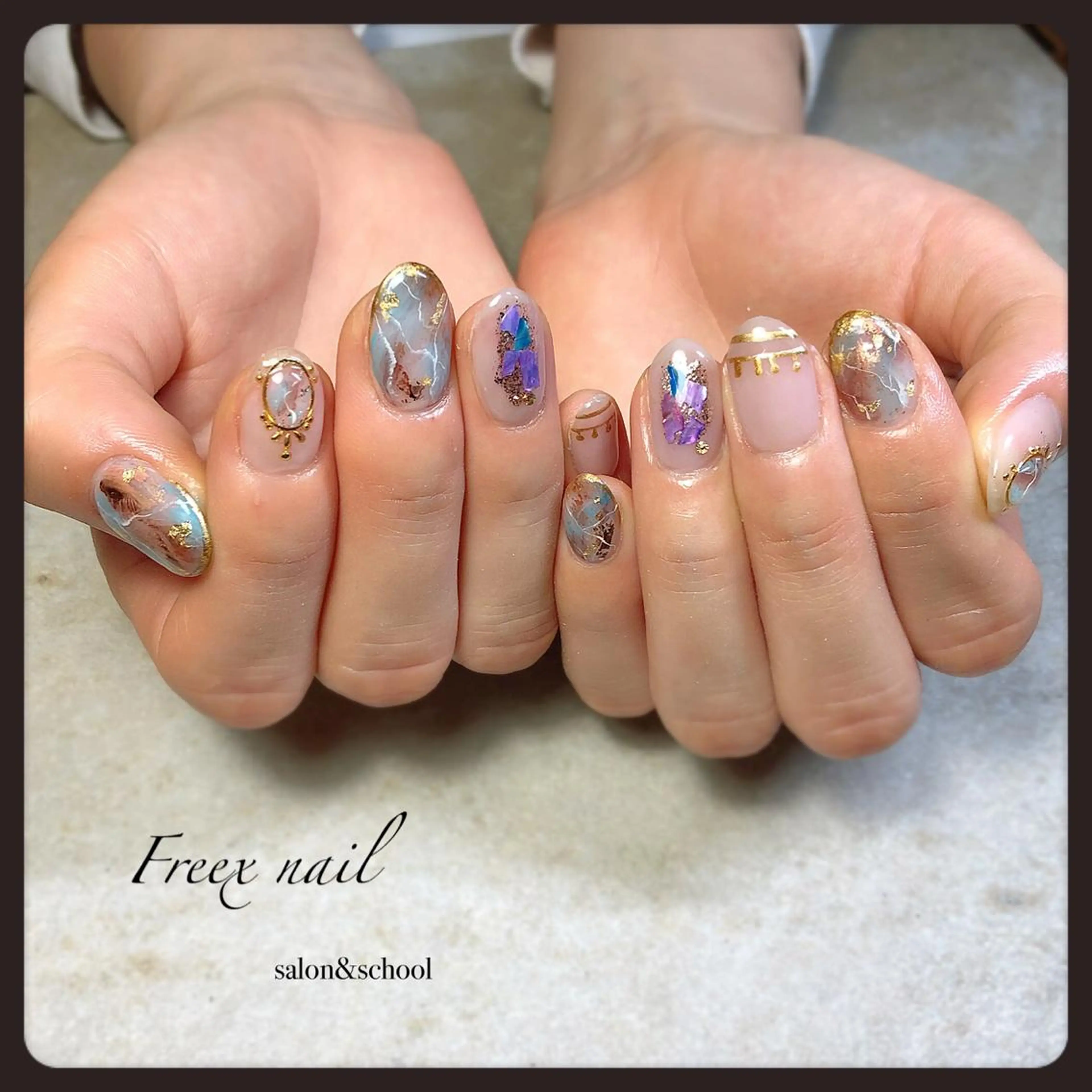 ネイル Freex nail所属・freex nail /ニュアンス/個性派のネイルデザイン