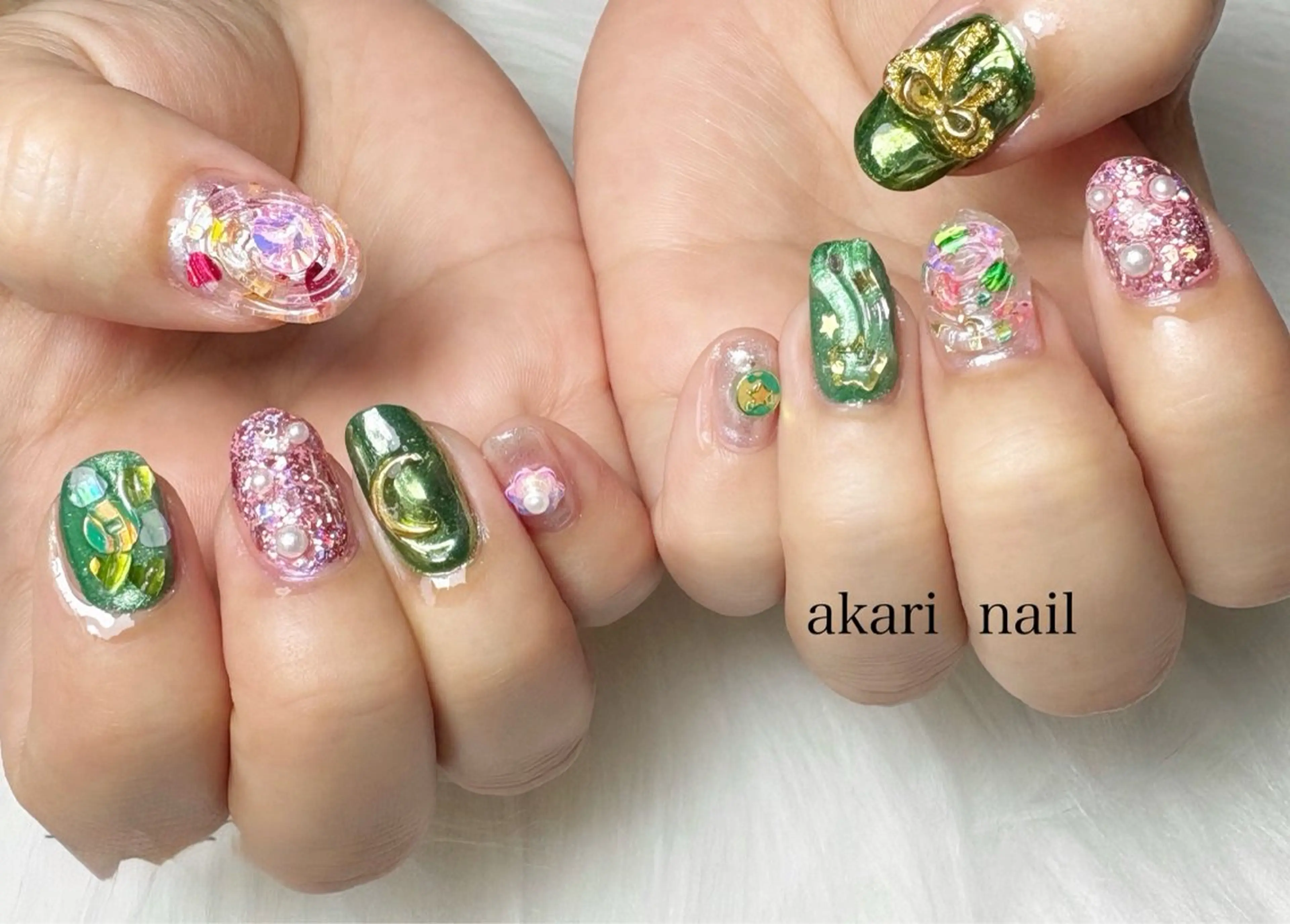 ネイル ハンドネイル フットネイル AKARI nail💅のネイルデザイン