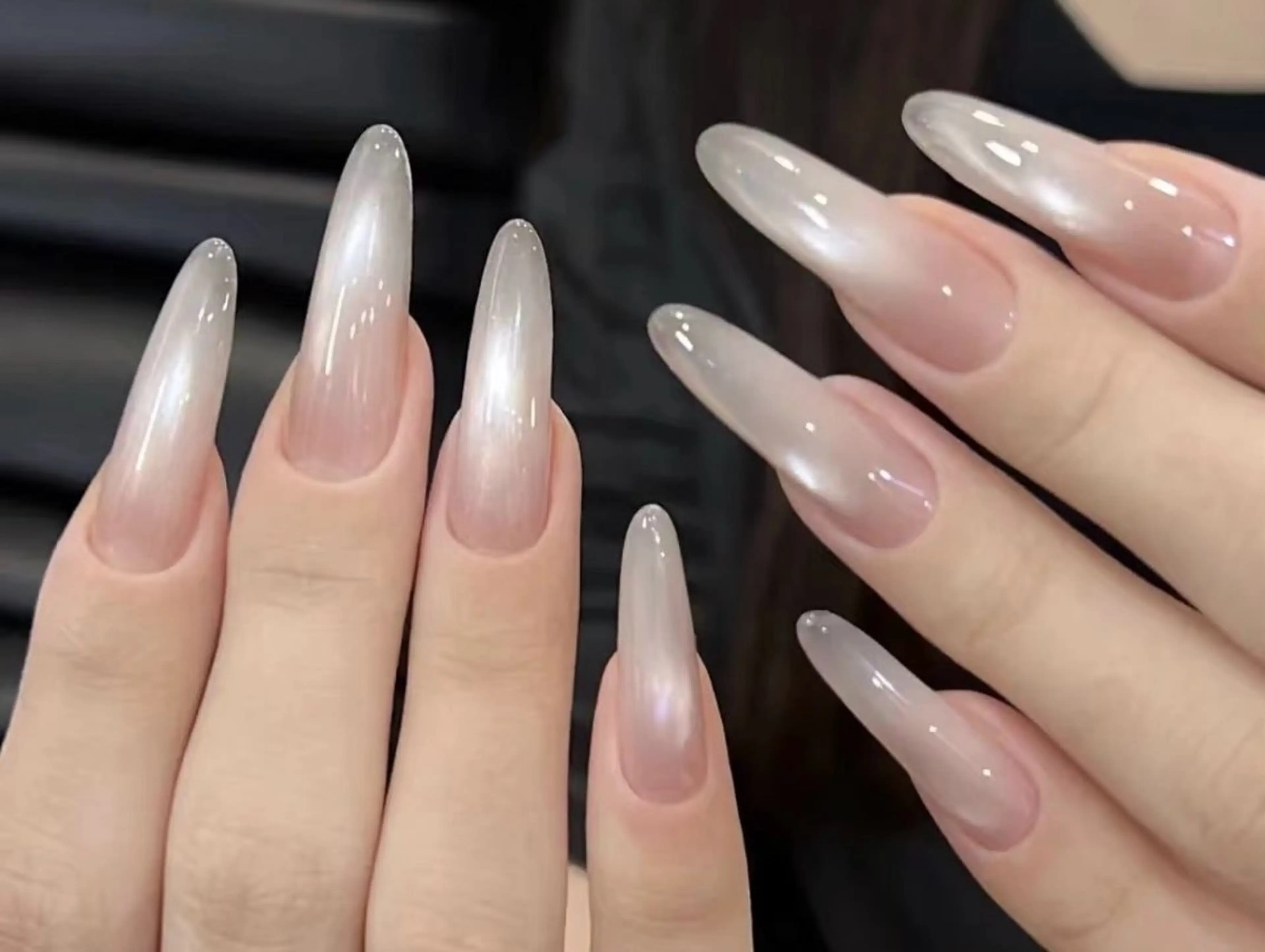 ネイル オーロラネイル チークネイル フットネイル フレンチネイル ジェルネイル NEW NAIL💞 yukiのネイルデザイン