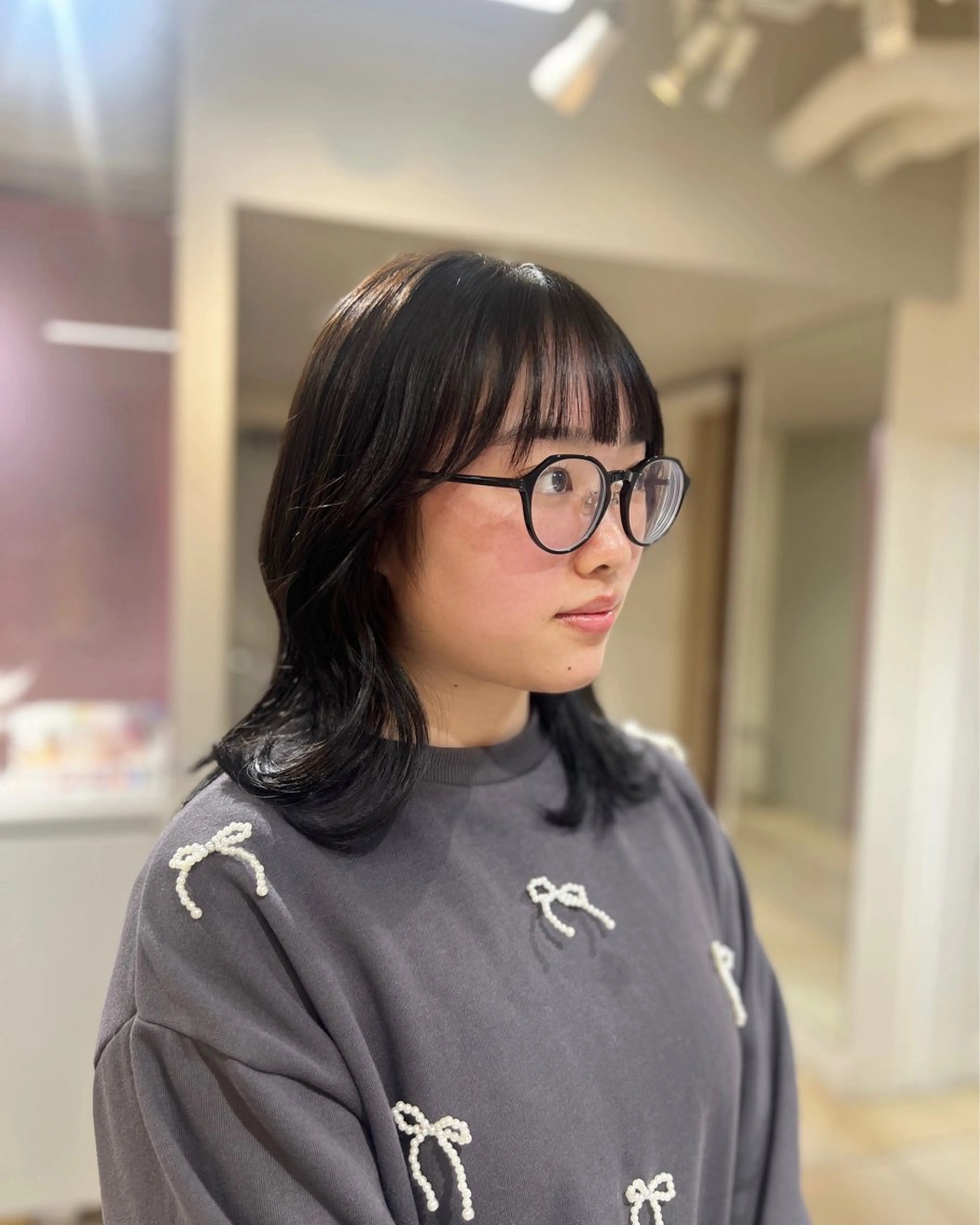 ミディアム 海外風レイヤー🎀 新宿MOMOKA🍑のヘアスタイル