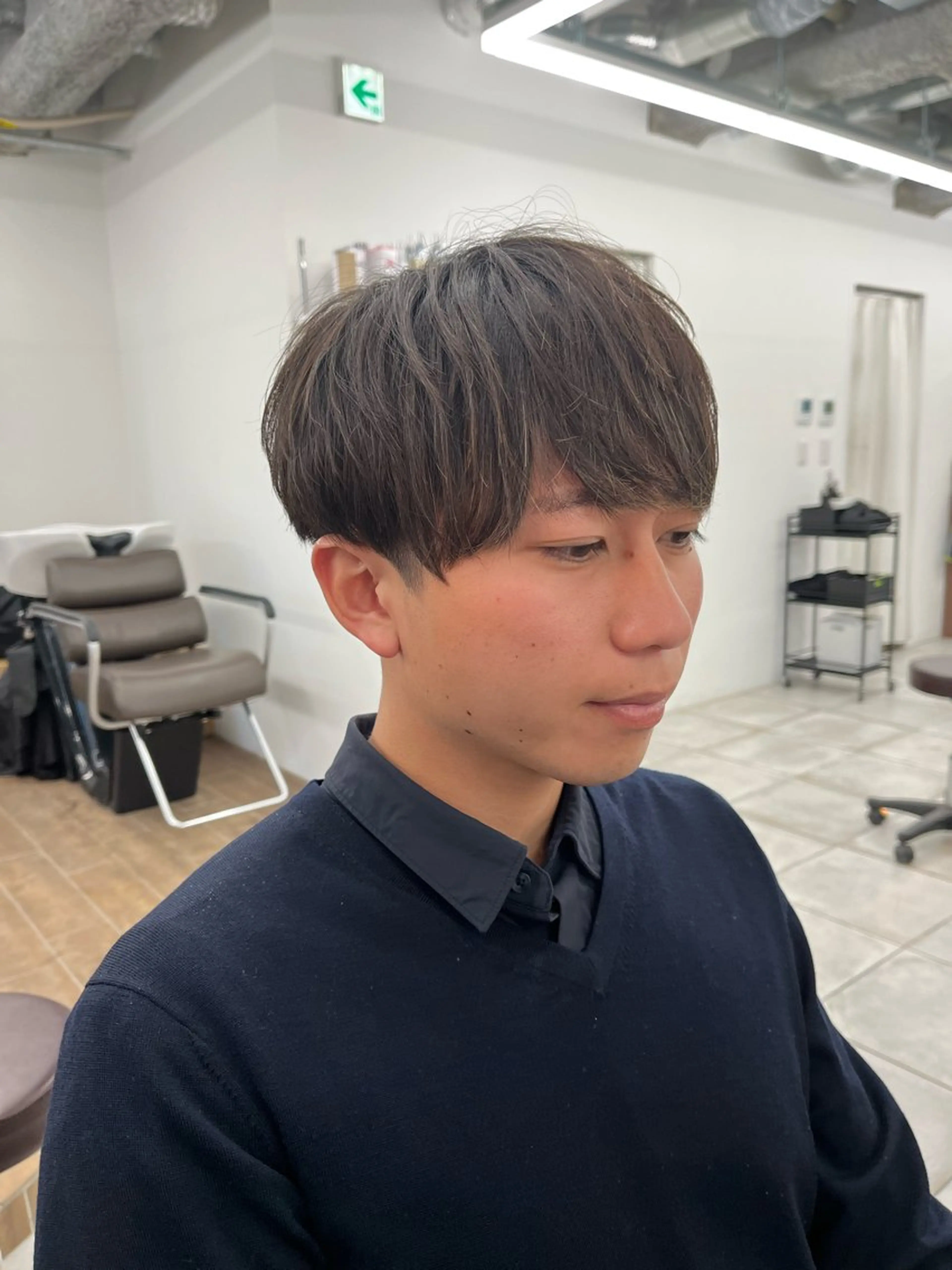 ショート カラー パーマ メンズ 🏆メンズヘア特化 🥇代表りんぺーのヘアスタイル