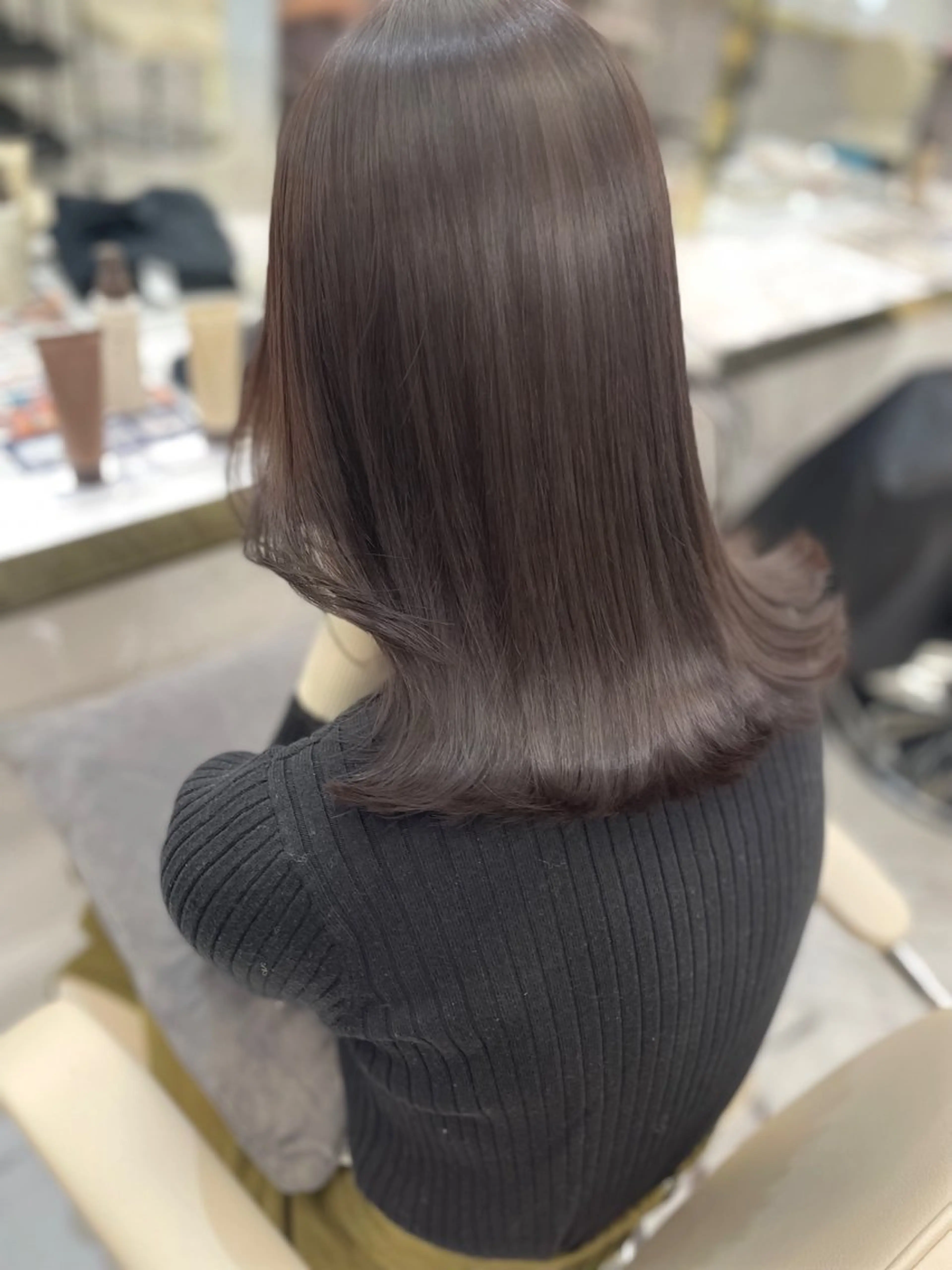 【初回&次回予約限定＊ダメージケア80%軽減】【ブリーチなし髪質改善ダブルカラー+オリジナルトリートメント】の写真