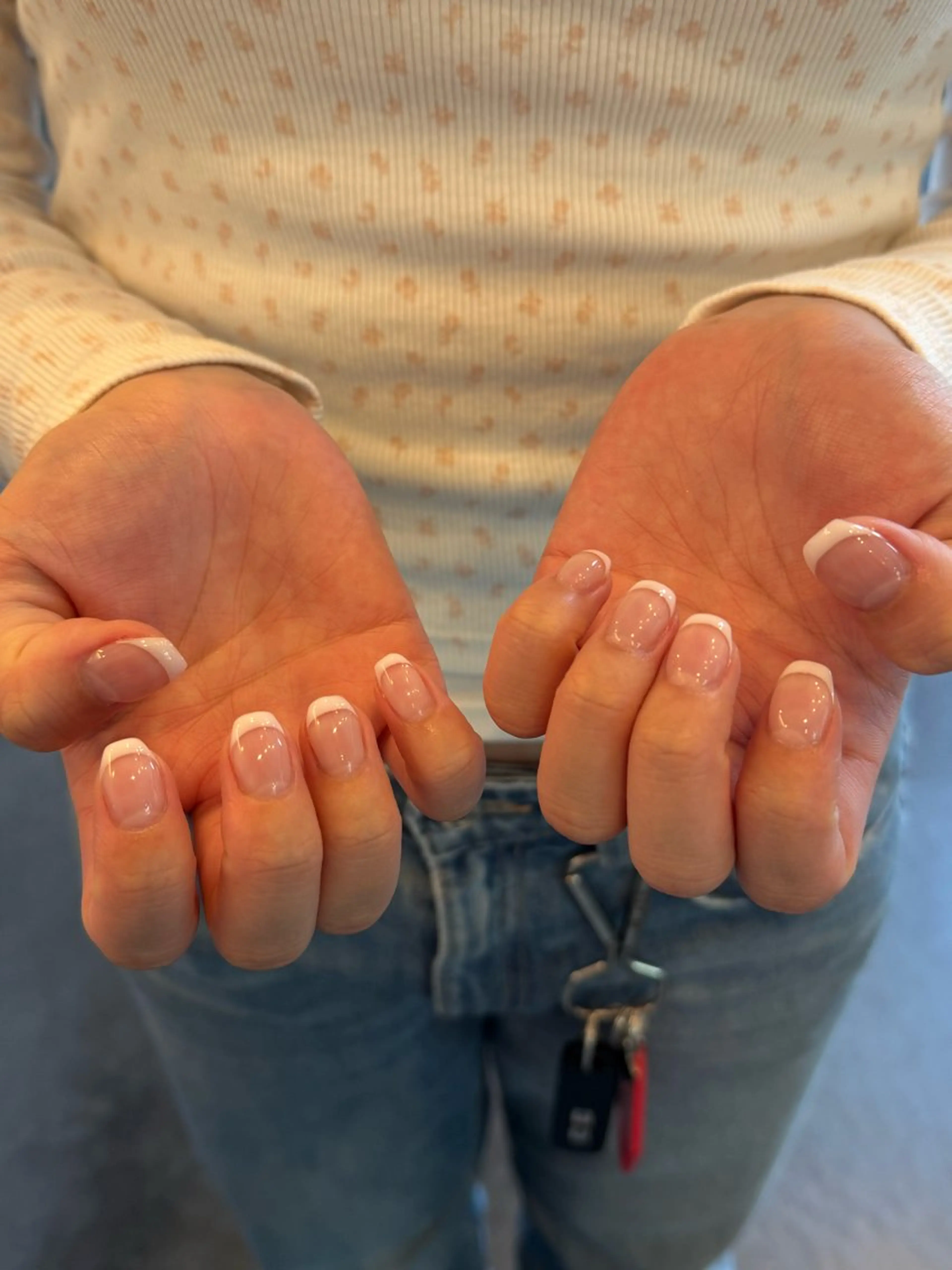 ネイル クリアネイル フレンチネイル 小林 菜実のネイルデザイン