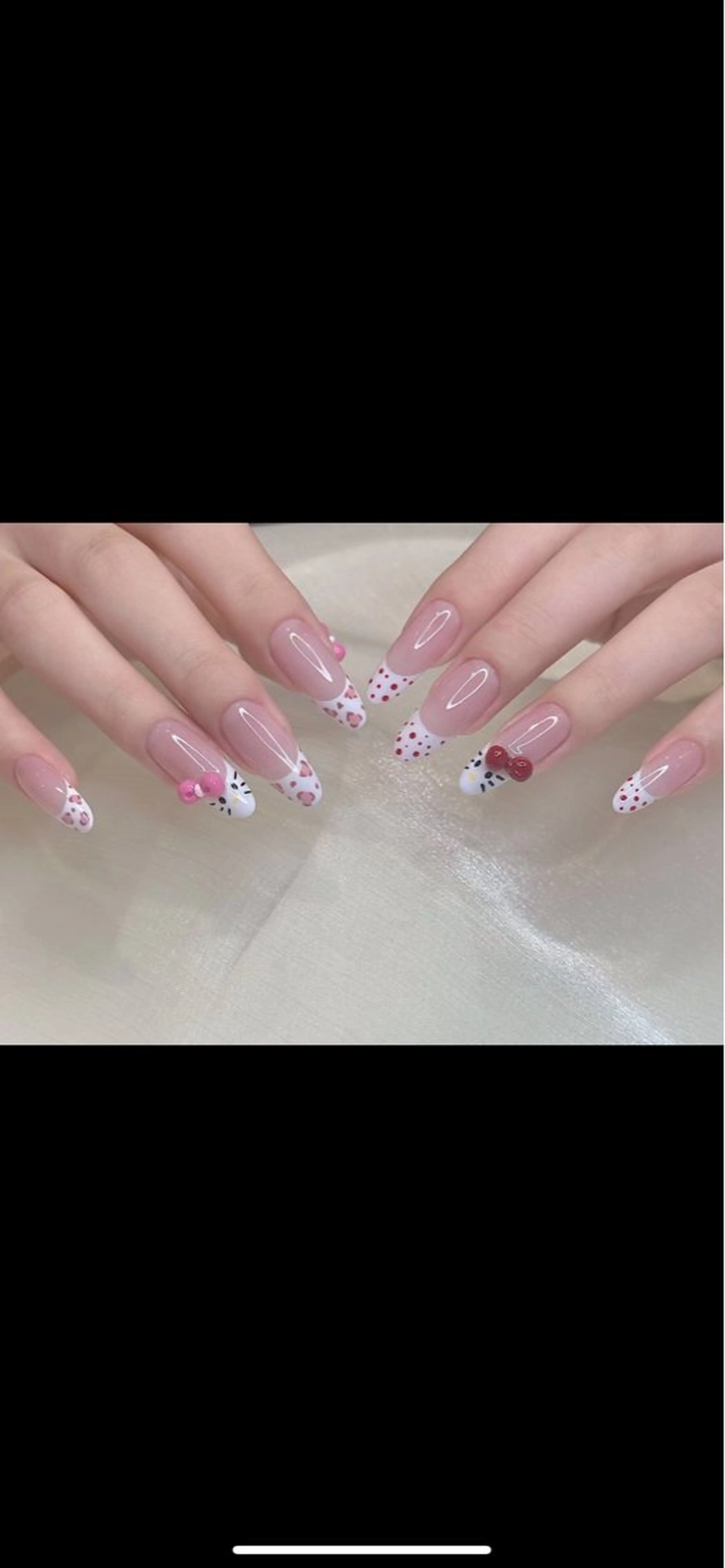 ネイル チークネイル 長さ出し フレンチネイル ガーリー 韓国ネイル sun nail池袋 モデル募集のネイルデザイン