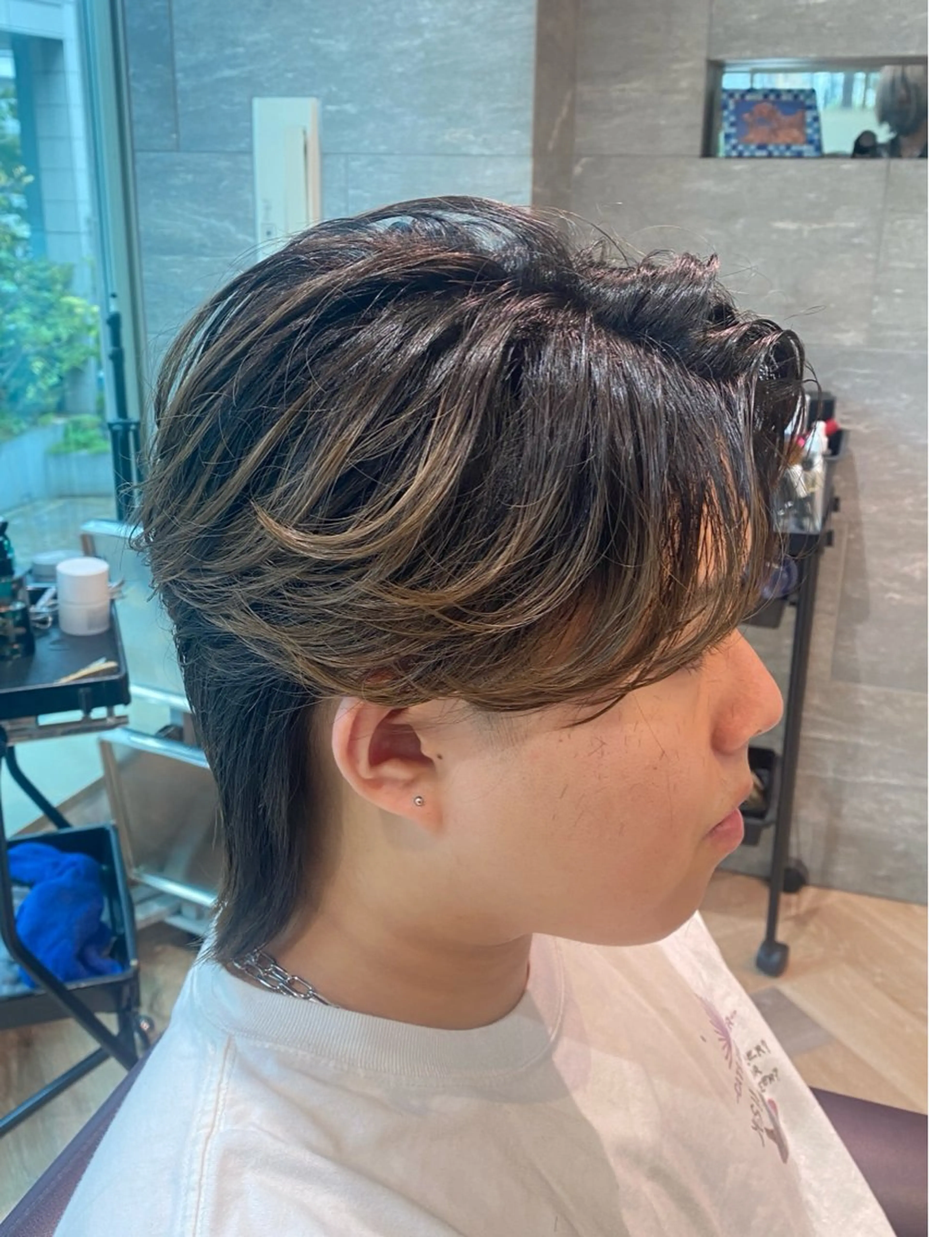 メンズ カット パーマ メンズ特化/フェザー /パーマ/伊勢元のヘアスタイル