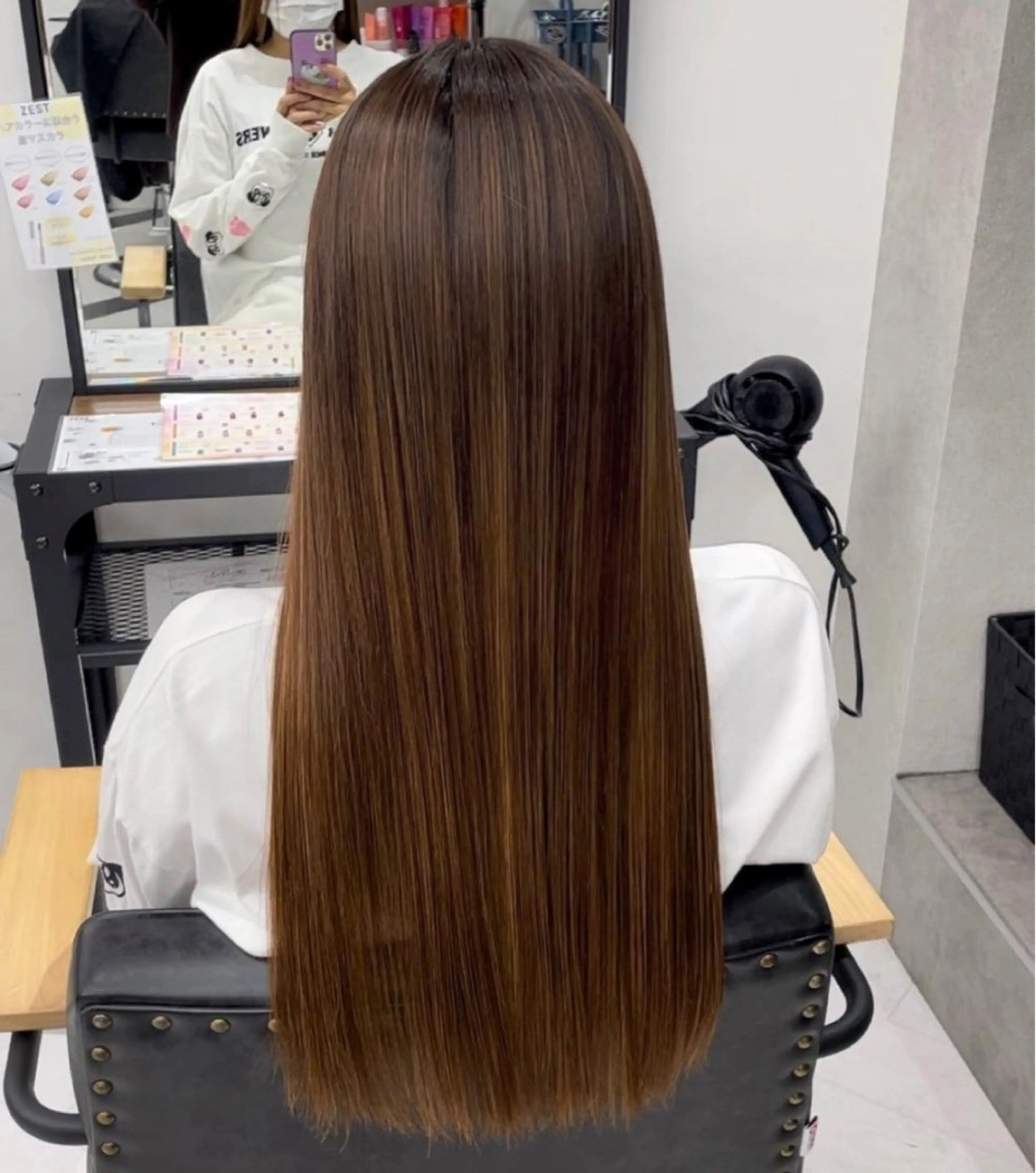 ショート カラー パーマ ヘアアレンジ メンズ ブラウンカラー ナチュラルブラウン 髪質改善 トリートメント mona/ ストレートスタイル✨のヘアスタイル