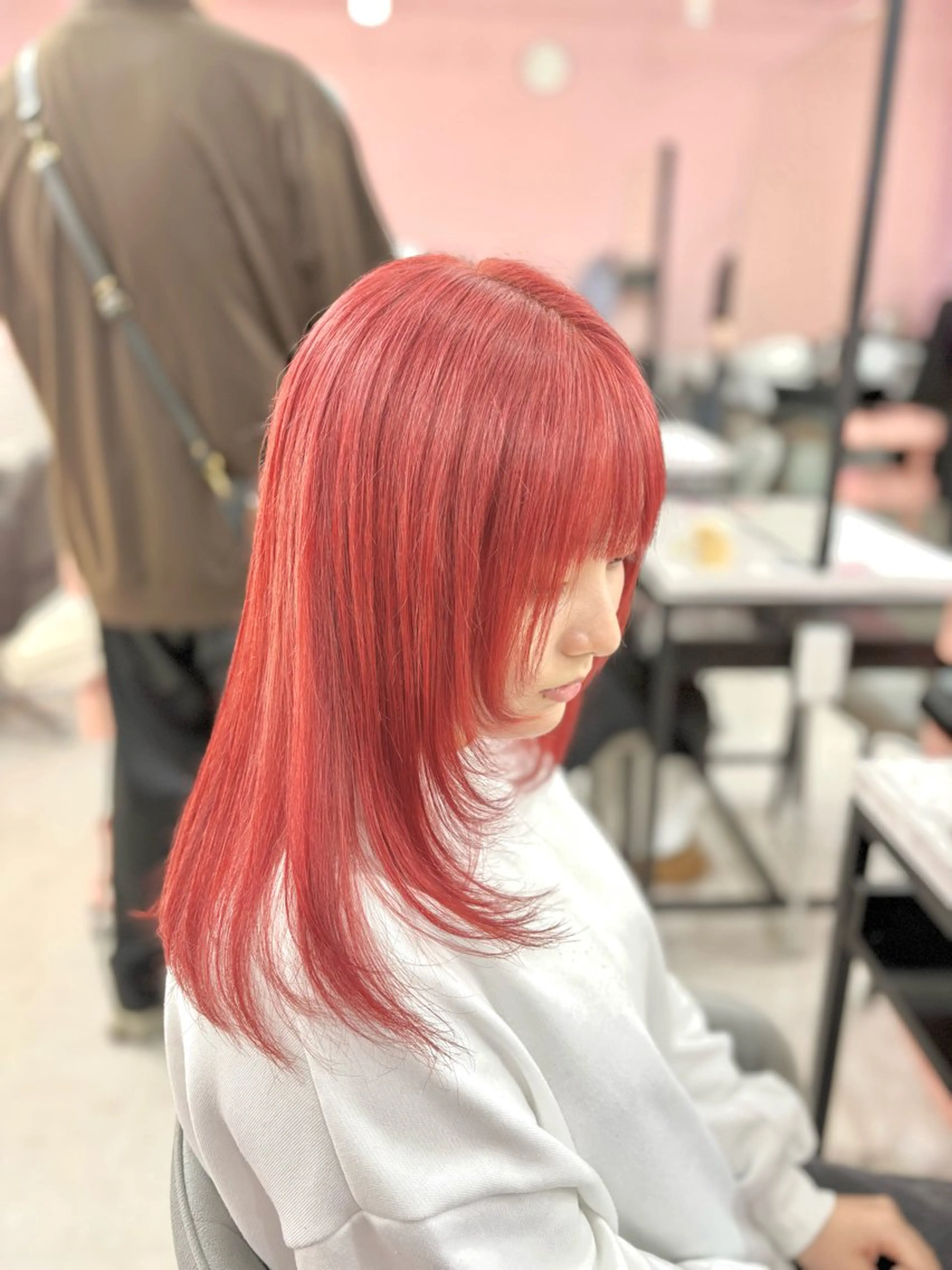 セミロング カラー 甘ふわgirly🎀 ハイトーン🤍Ramのヘアスタイル