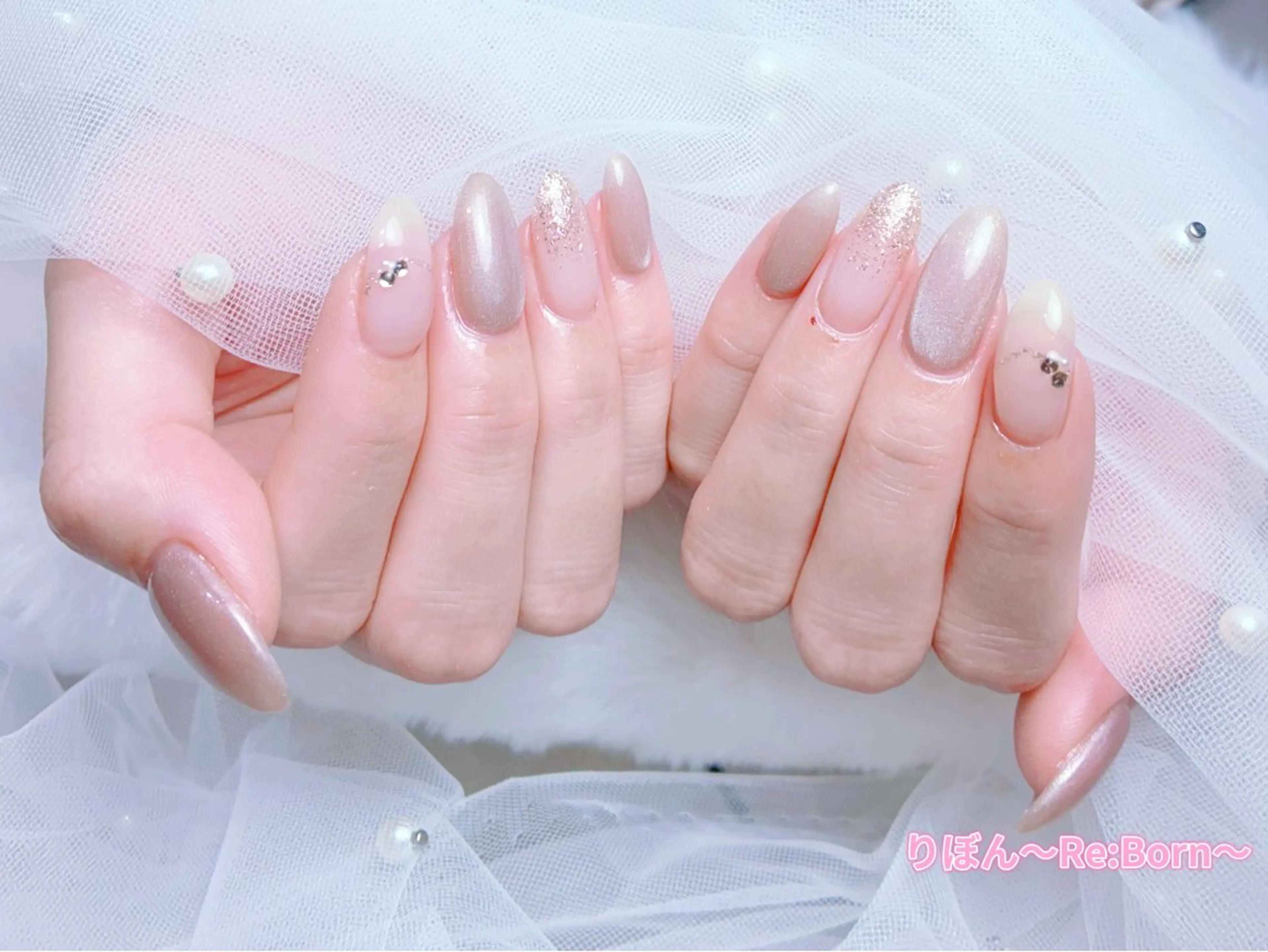 ミディアム Re Bonrのネイルデザイン