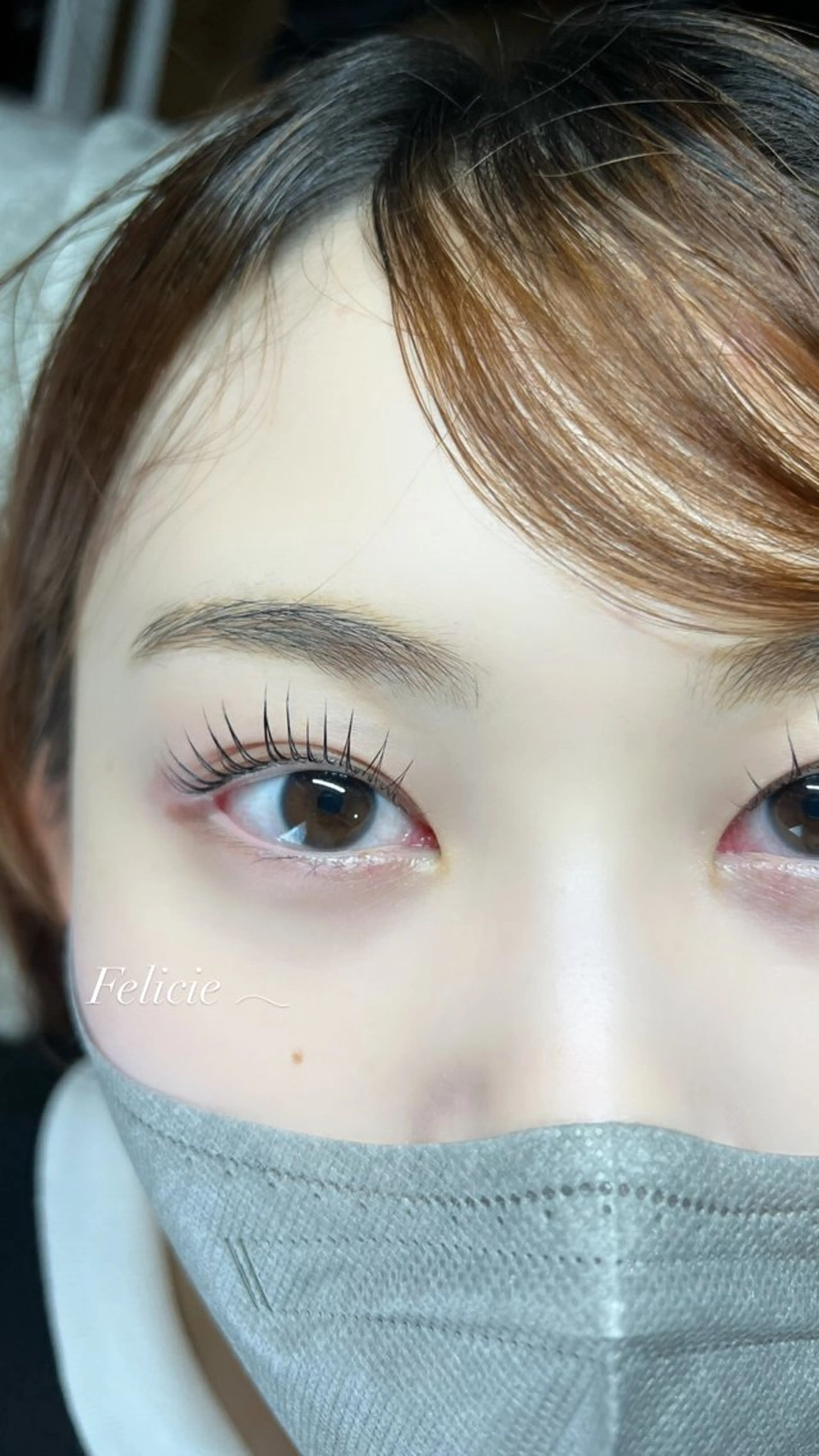 マツエク・マツパ パリジェンヌラッシュリフト マツパ Felicie＊ Sayakaのマツエク・マツパデザイン