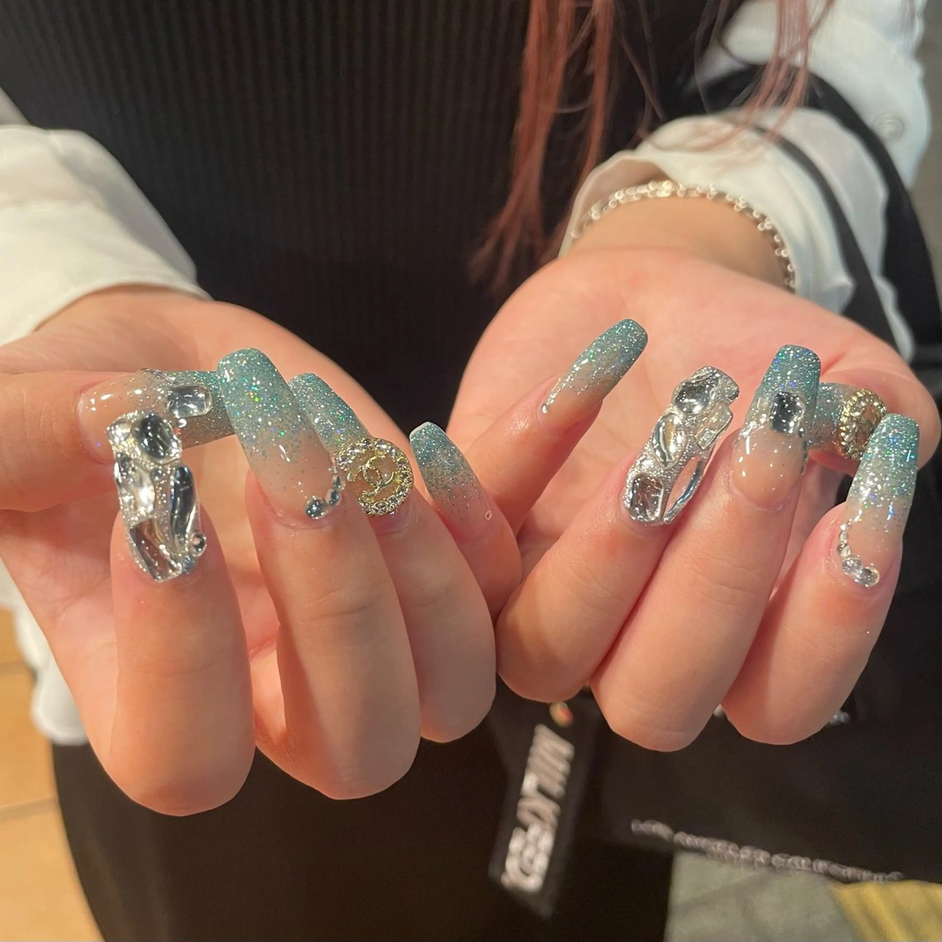 ネイル フラッシュネイル グラデーション P-BOX所属・NENE／Insta p_box_neneのネイルデザイン