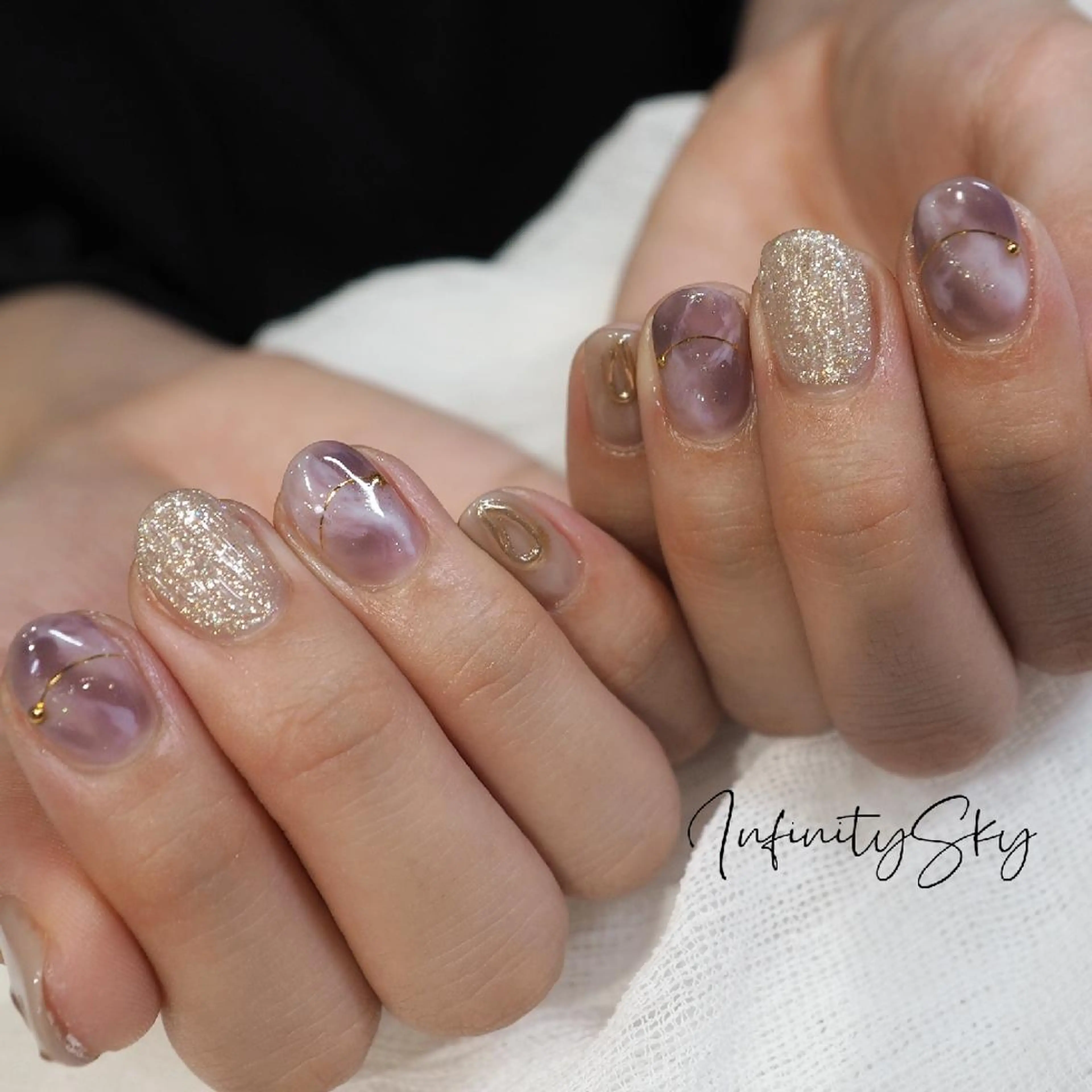 ネイル ハンドネイル infinity skyのネイルデザイン