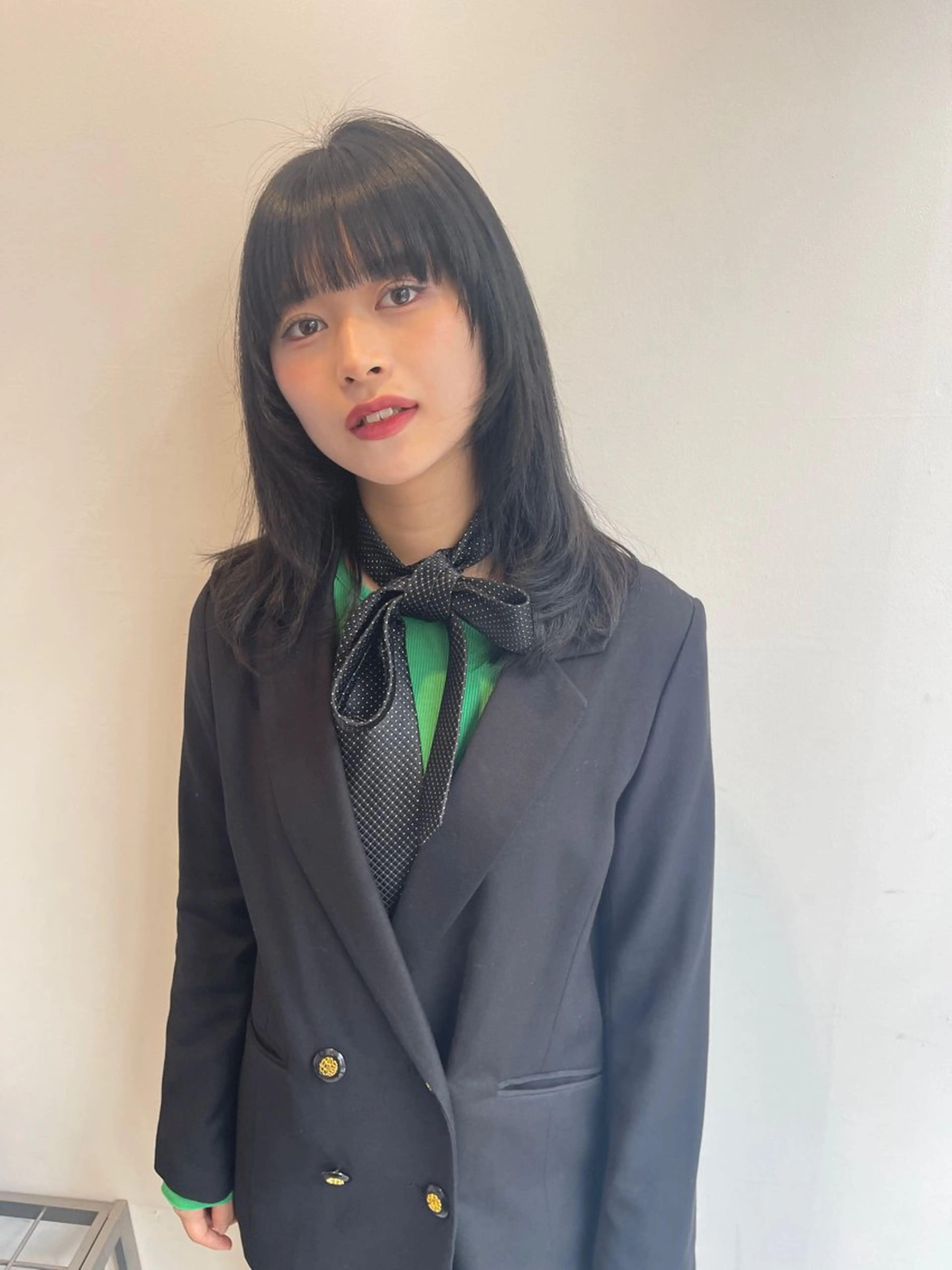 セミロング カラー カット ヘアカラー トリートメント ハラダ リョウセイのヘアスタイル