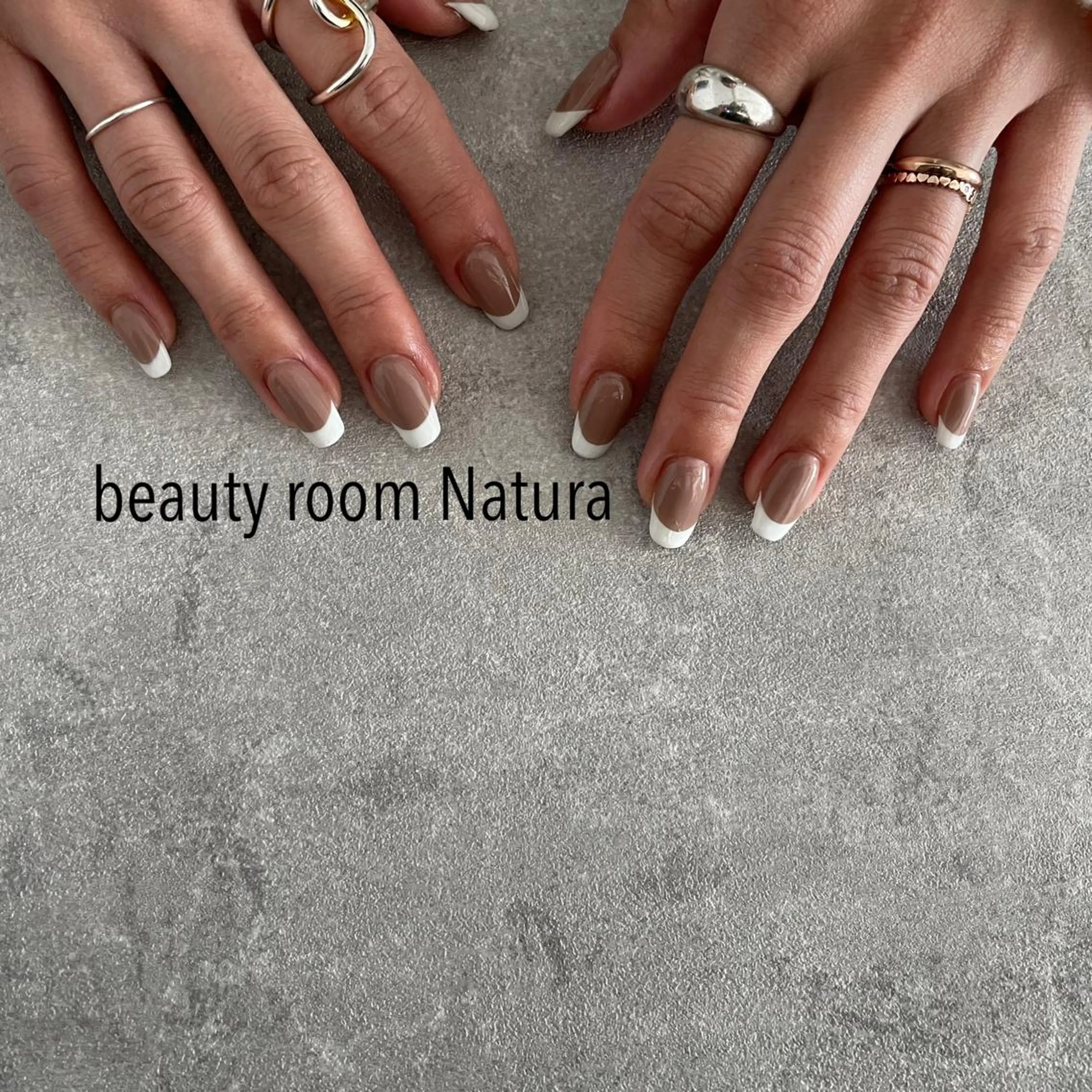 ネイル フレンチネイル ハンドネイル beautyroom Naturaのネイルデザイン
