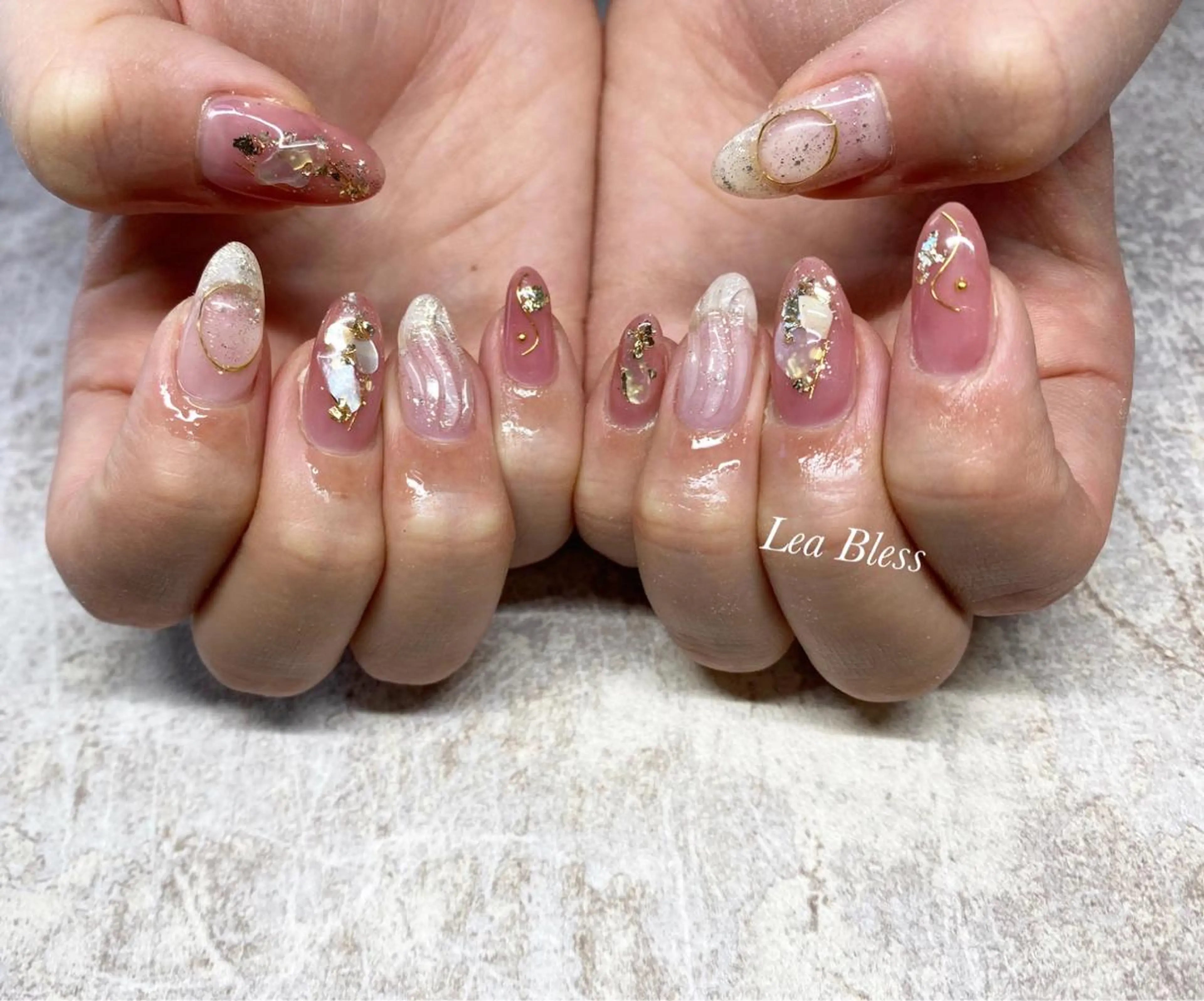 ネイル ハンドネイル Lea Bless 河原町のネイルデザイン