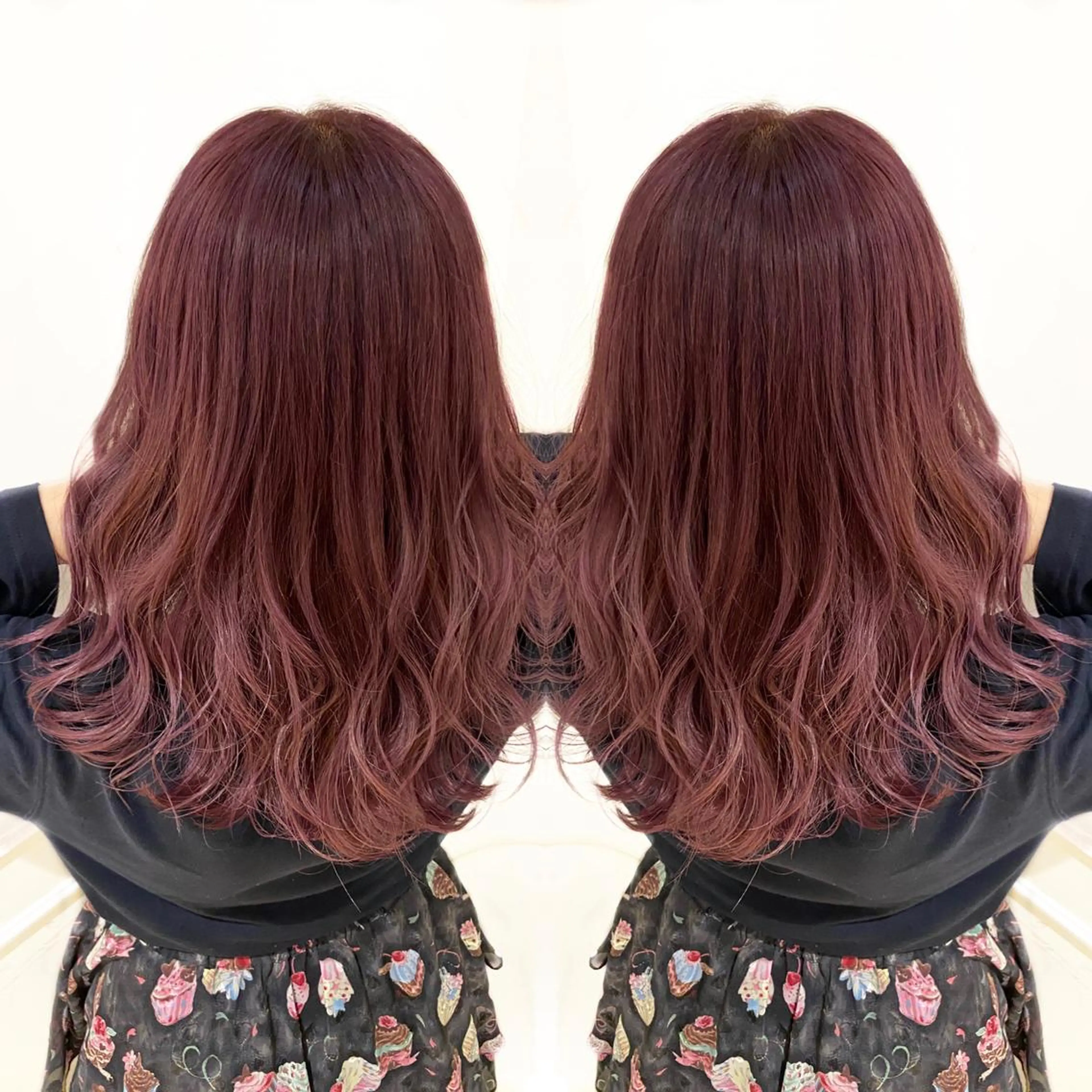 カラー ピンクカラー バイオレットカラー ご予約 宜しくお願いします！のヘアスタイル