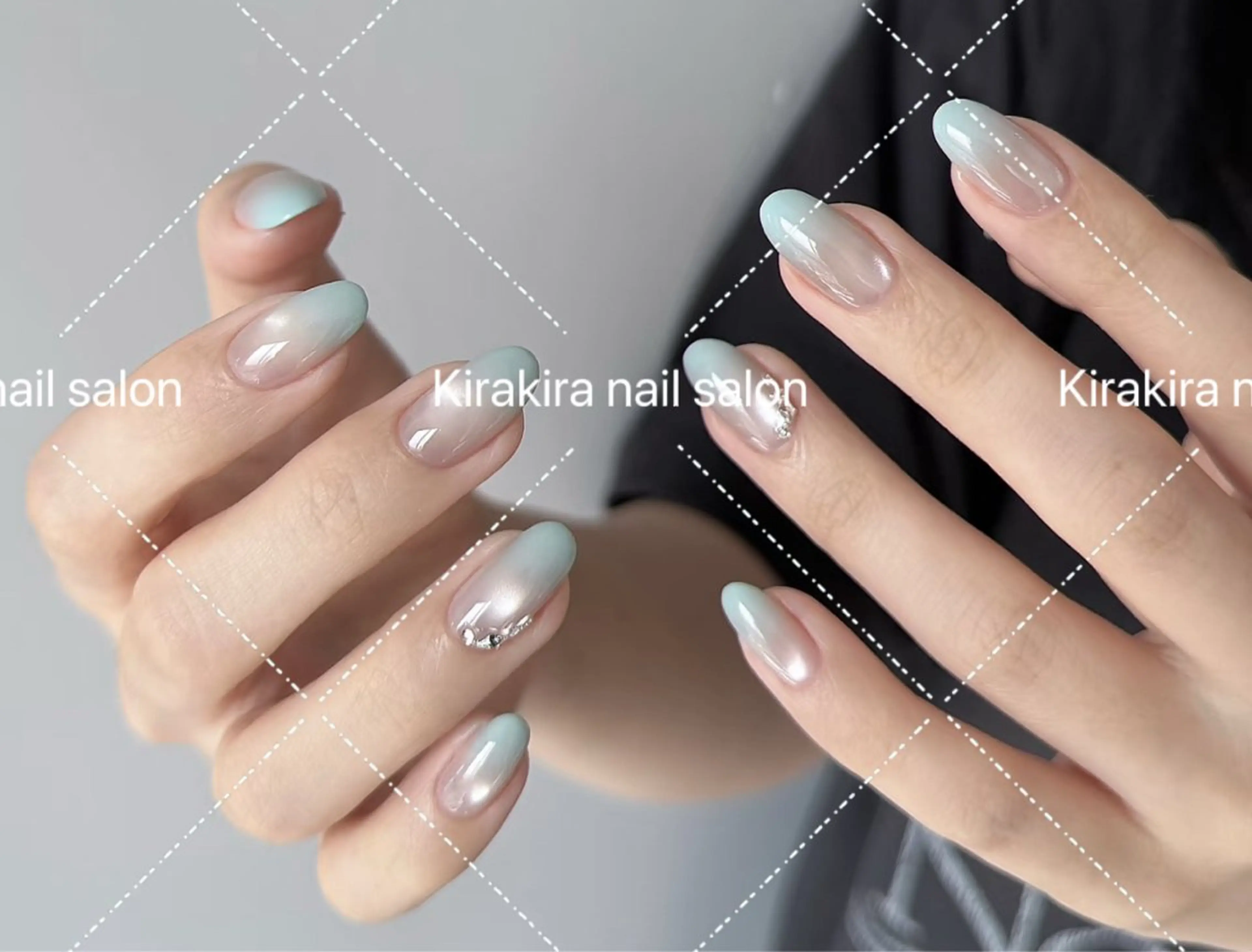 ネイル フットネイル グラデーション マグネットネイル オフィスネイル ピンク Kirakira Nail salonのネイルデザイン