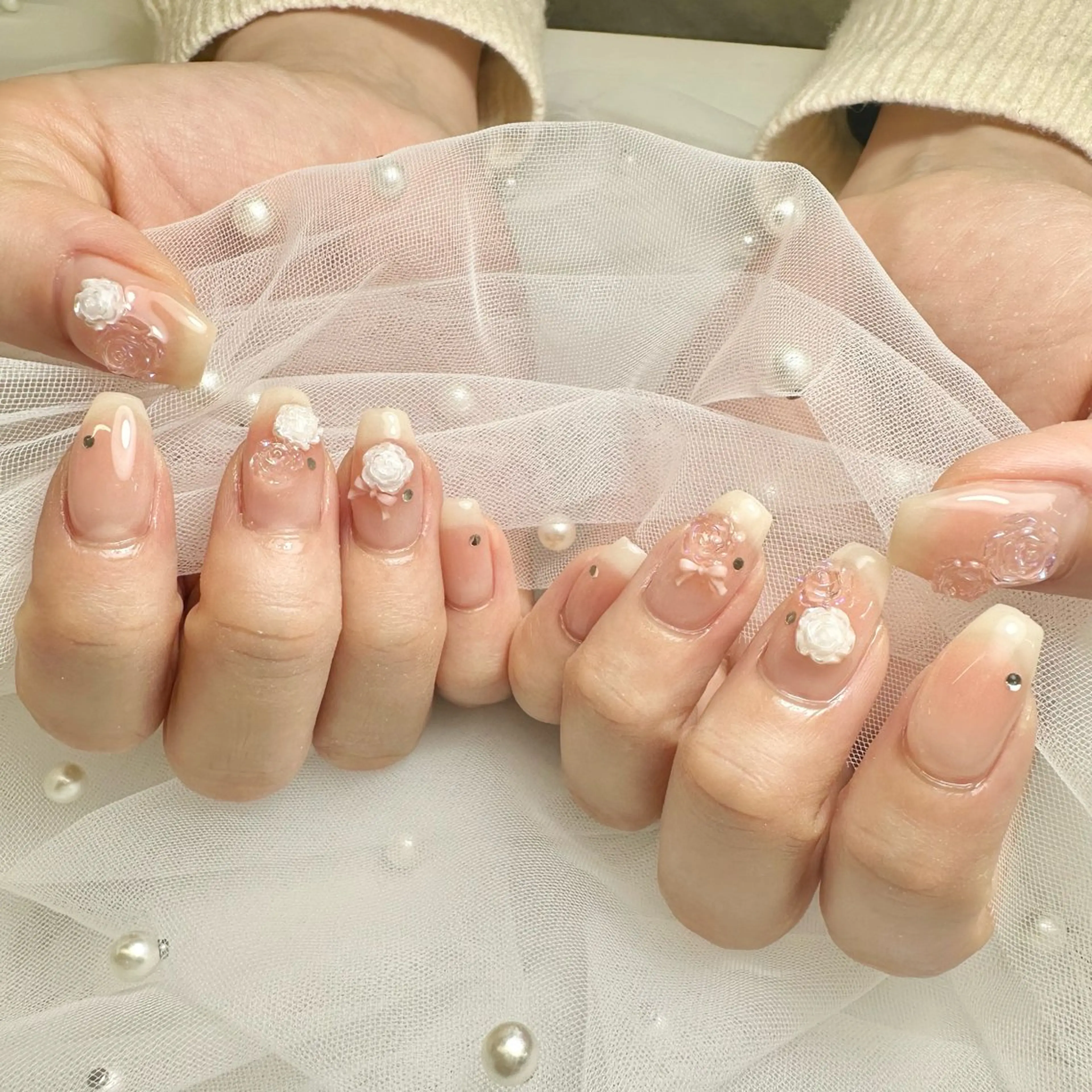 ネイル アートネイル ハンドネイル nami🐰🎀 堺筋本町ネイルサロンのネイルデザイン