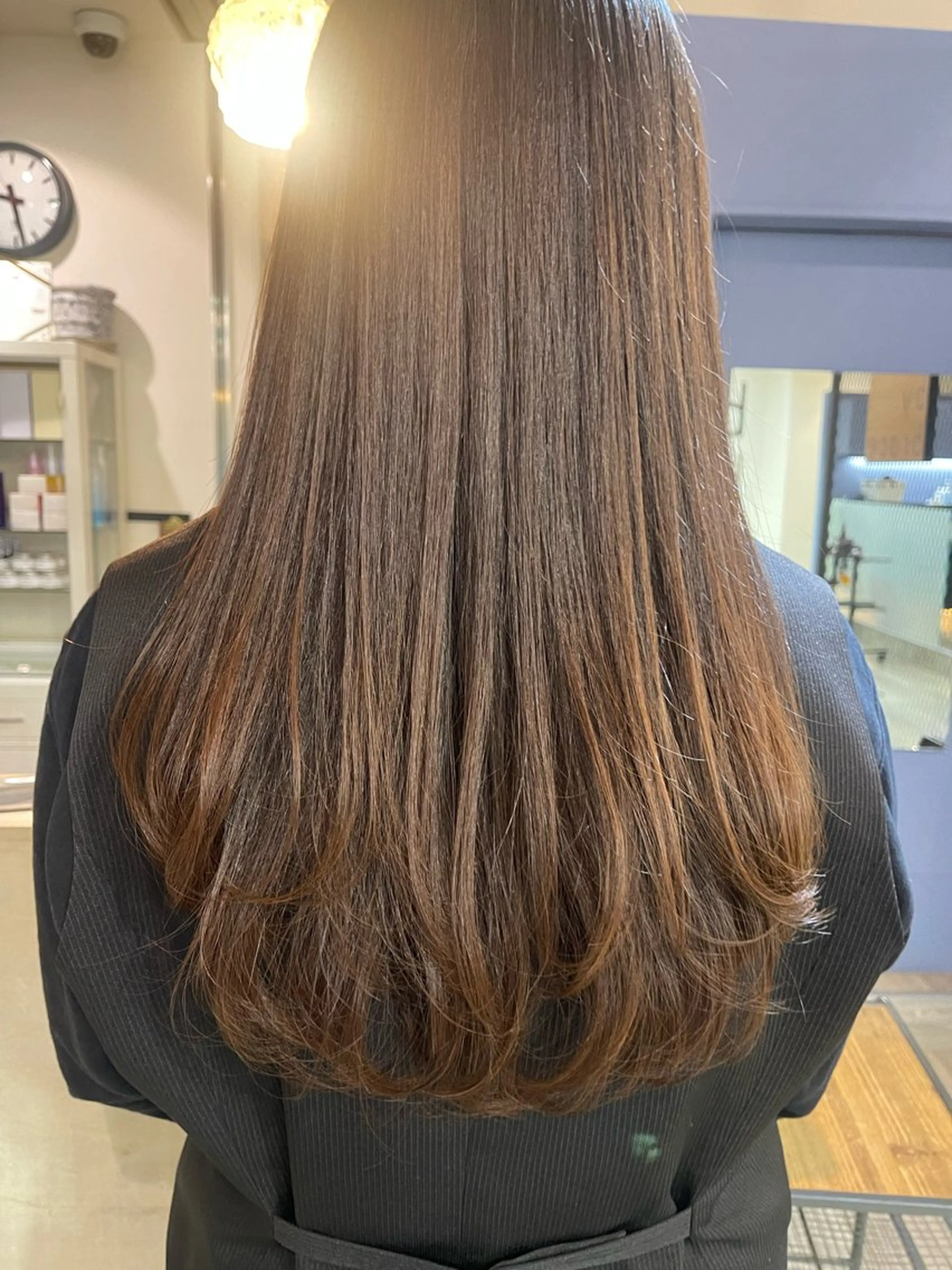 ロング 米元 春奈のヘアスタイル